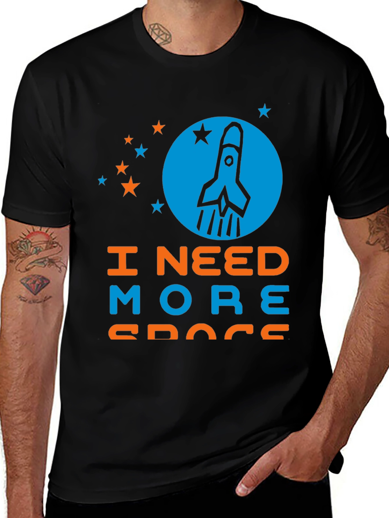 I Need More Space T-Shirt - Rocket Graphic Tee