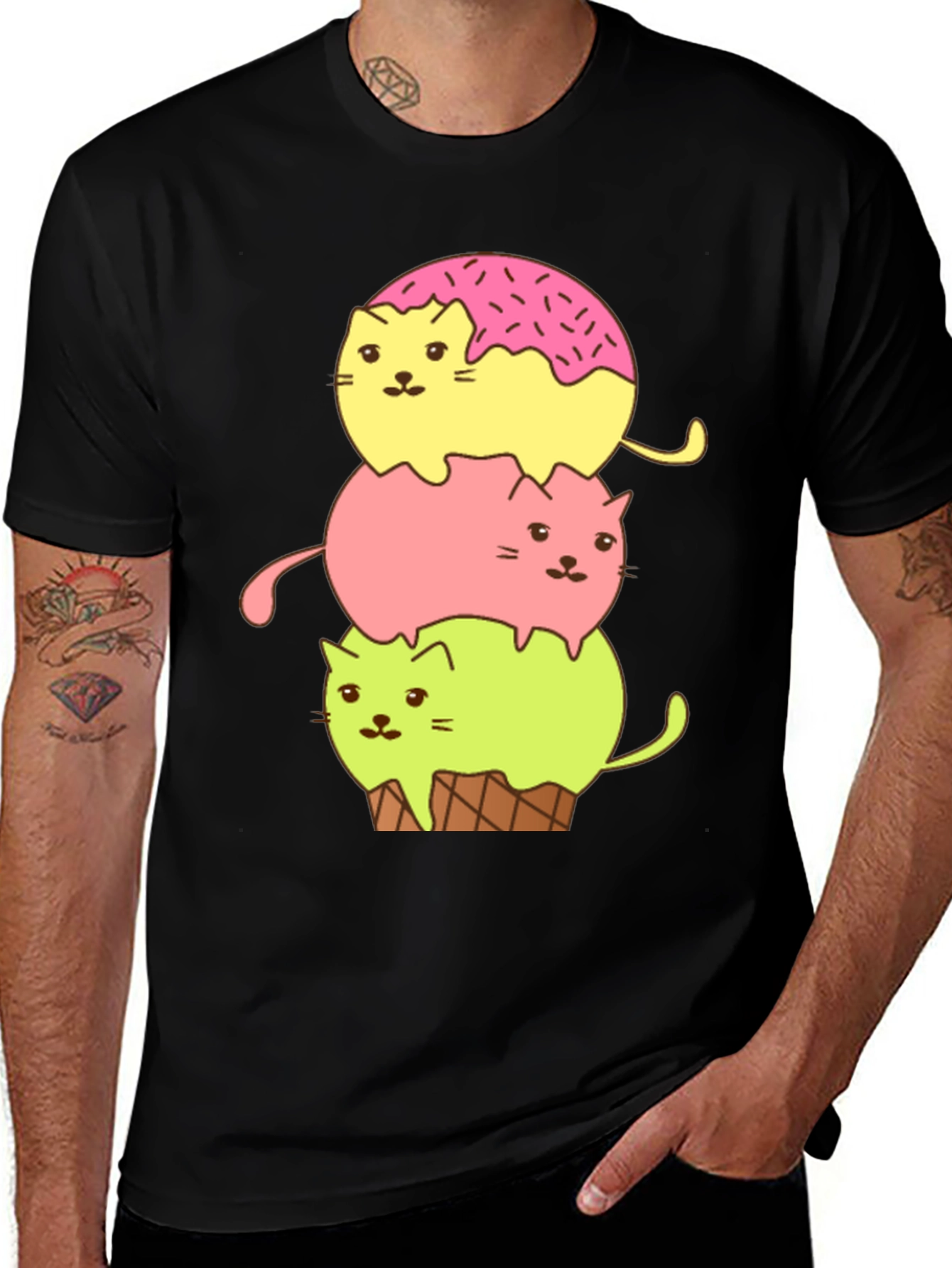 Variant 2 of Cat Ice Cream T-Shirt
