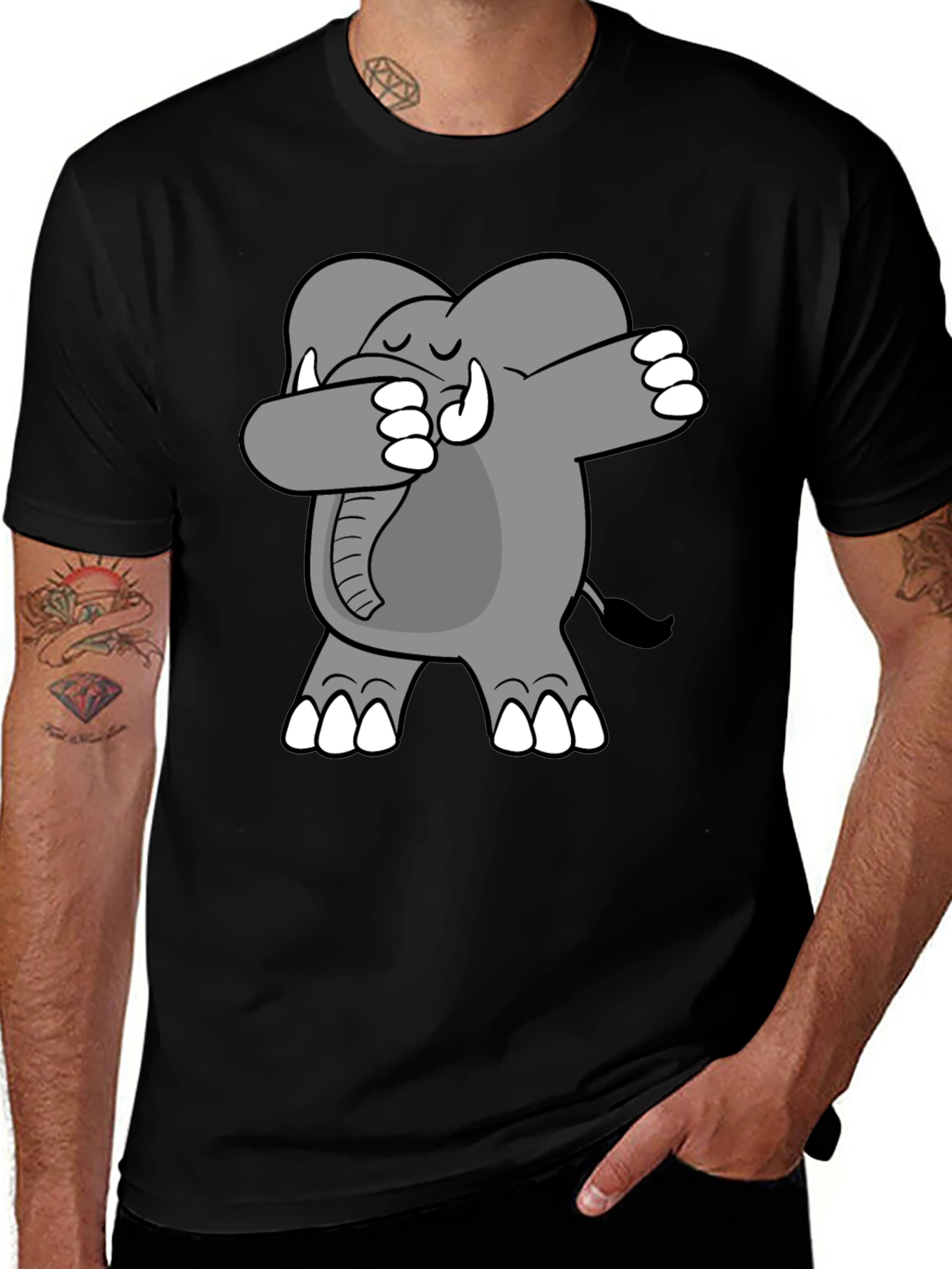Variant 24 of Dabbing Elephant Graphic Tee