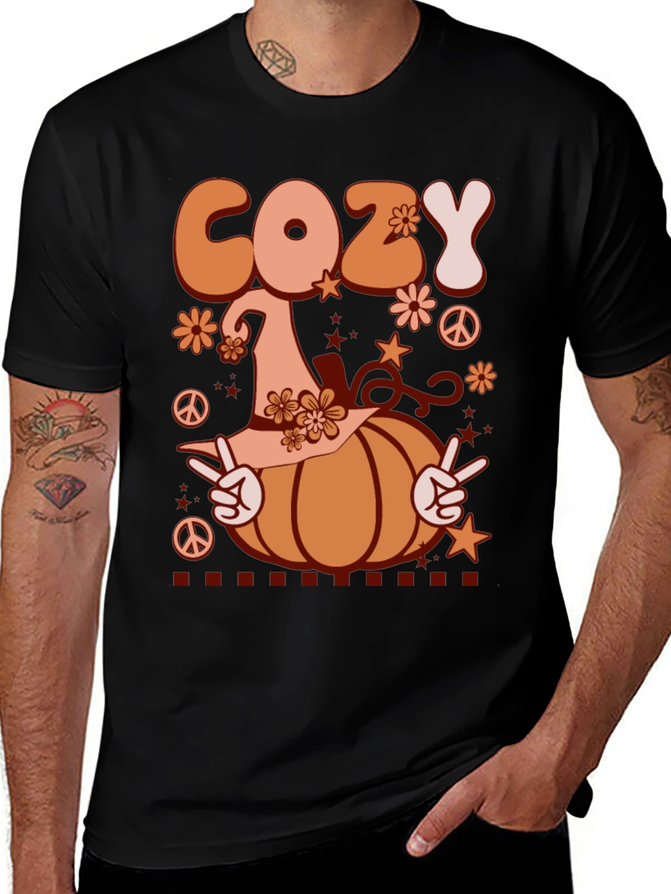 Variant 3 of Cozy Fall T-Shirt: Pumpkin Patch Vibes