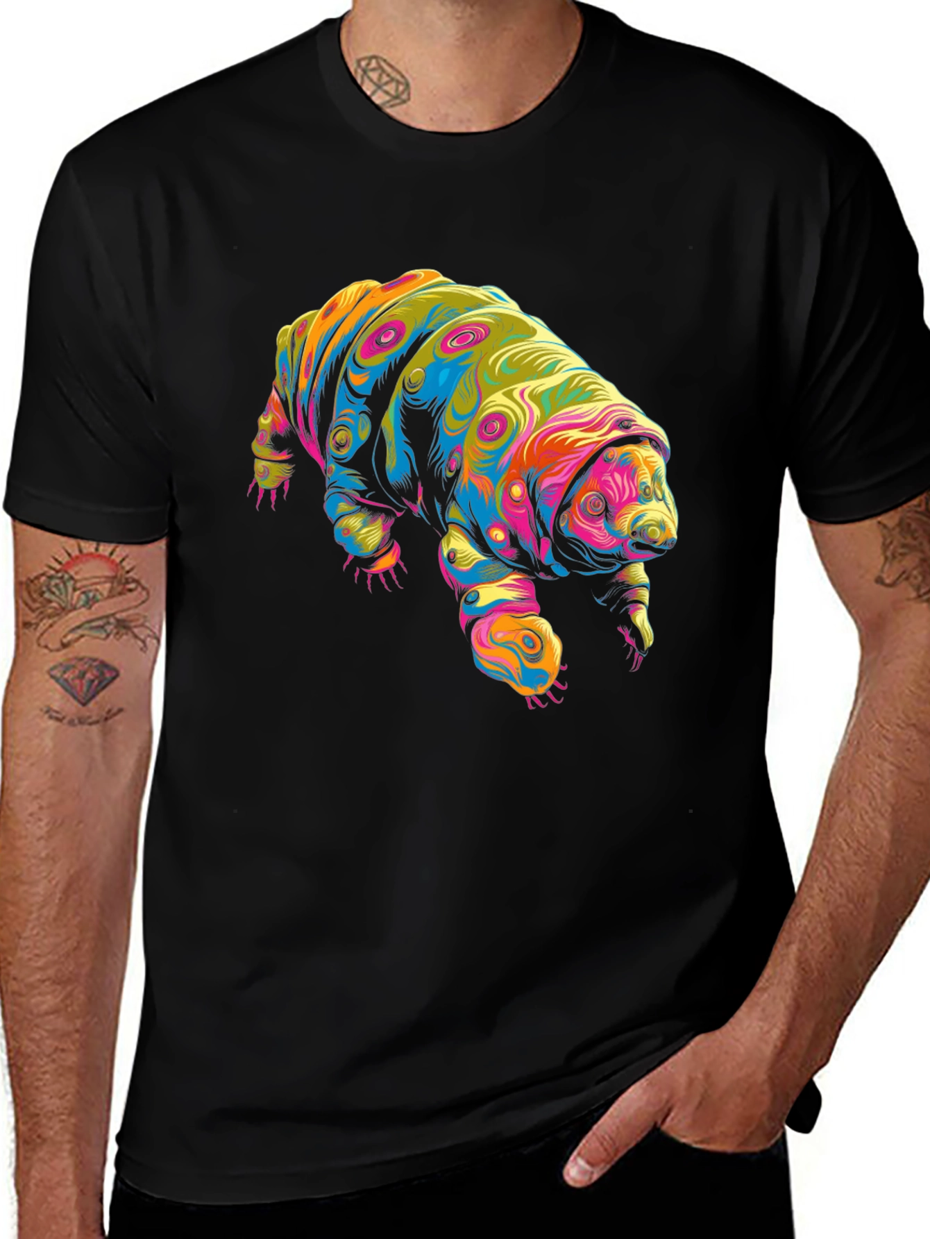 Variant 5 of Psychedelic Tardigrade Graphic T-Shirt