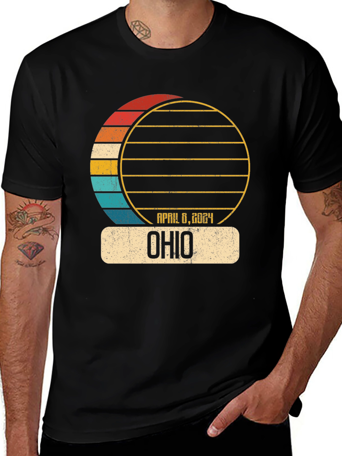 Variant 3 of Ohio April 8, 2024 Eclipse T-Shirt