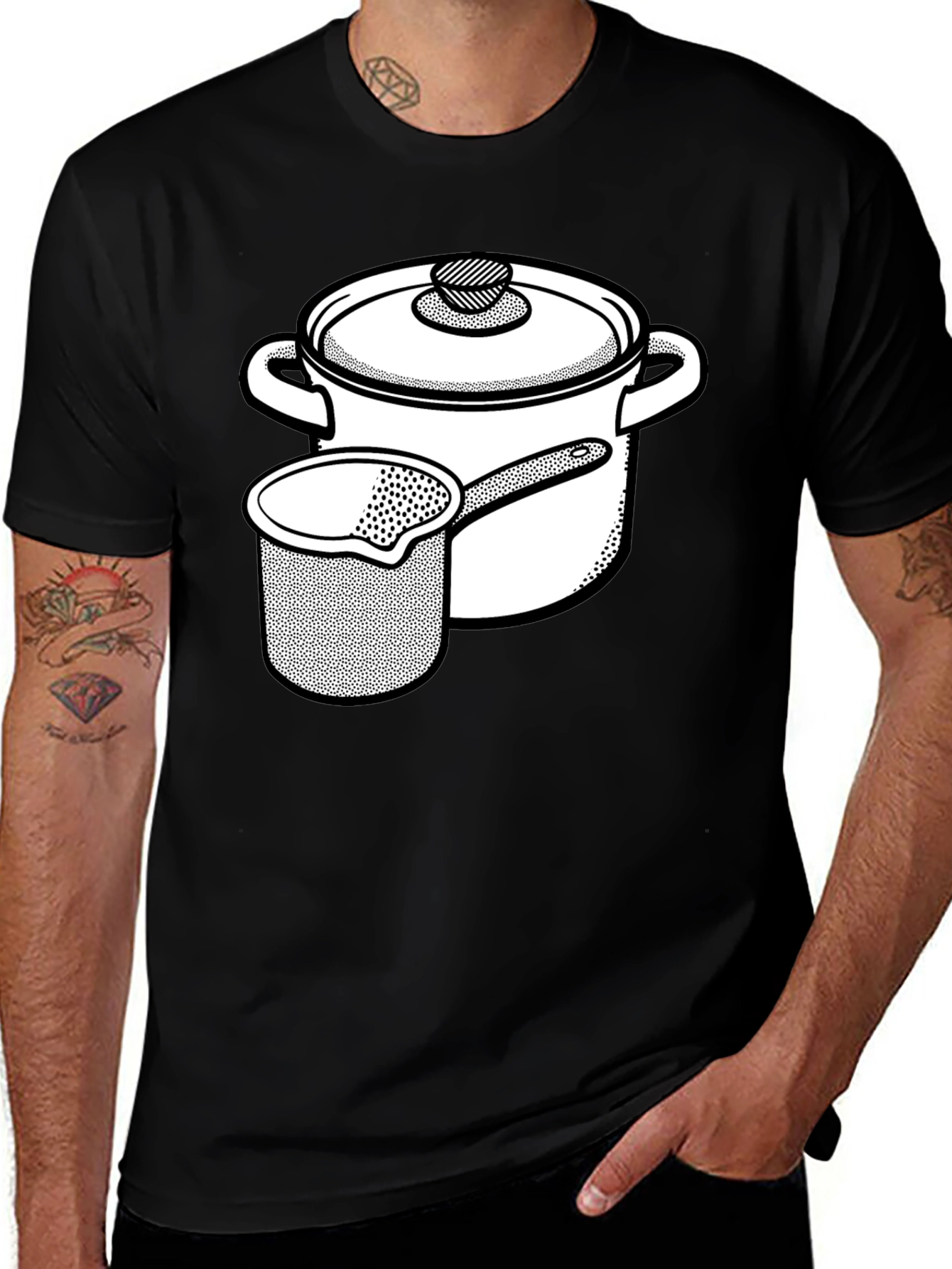 Variant 28 of Chef's Kitchen Humor T-Shirt - Pot & Pan Graphic Tee