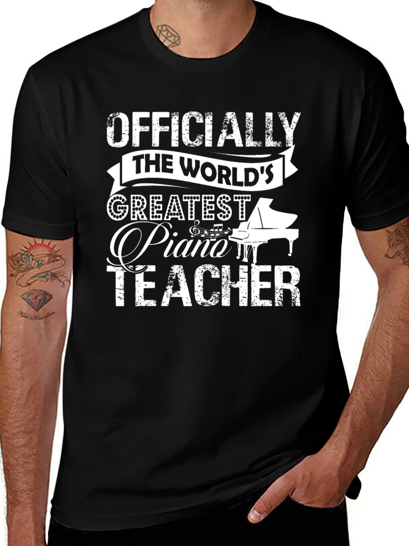 Variant 6 of World's Greatest Piano Teacher T-Shirt