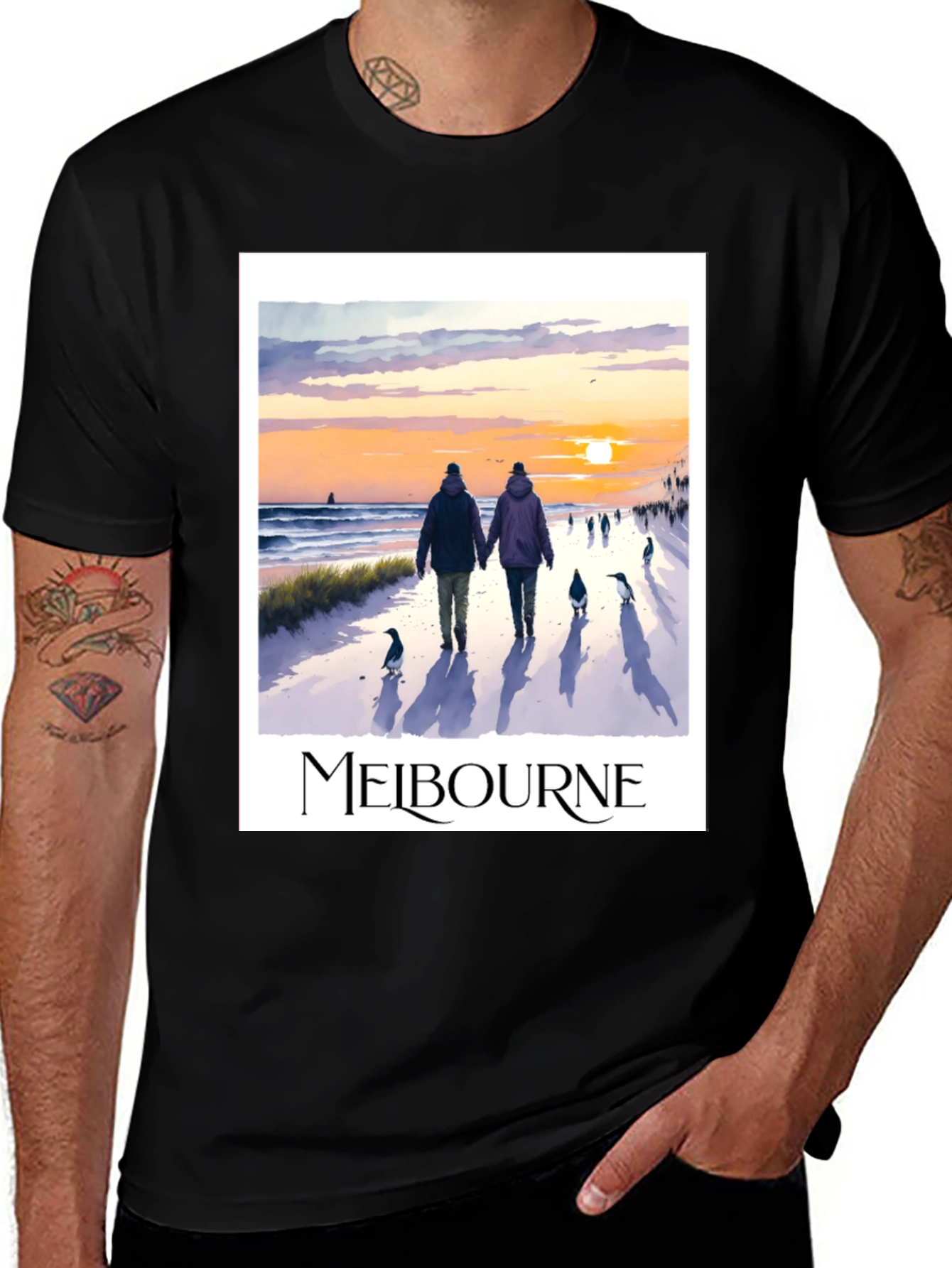 Variant 12 of Melbourne Beach Walk Graphic Tee