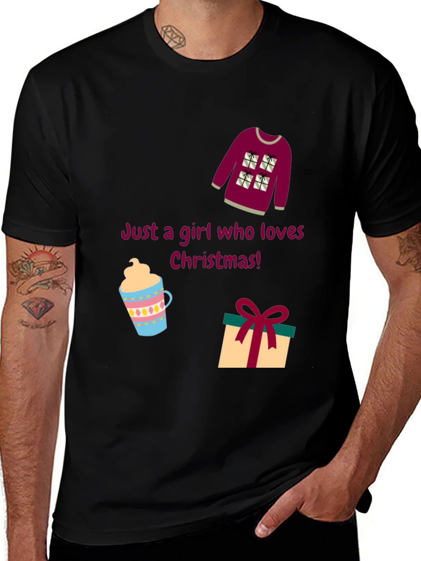 Christmas Lover Graphic Tee - Holiday Style