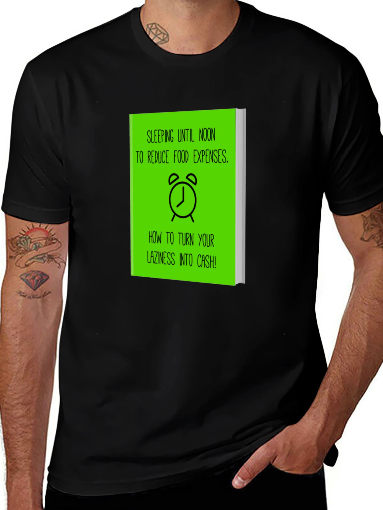 Variant 15 of Funny Lazy Cash Graphic T-Shirt