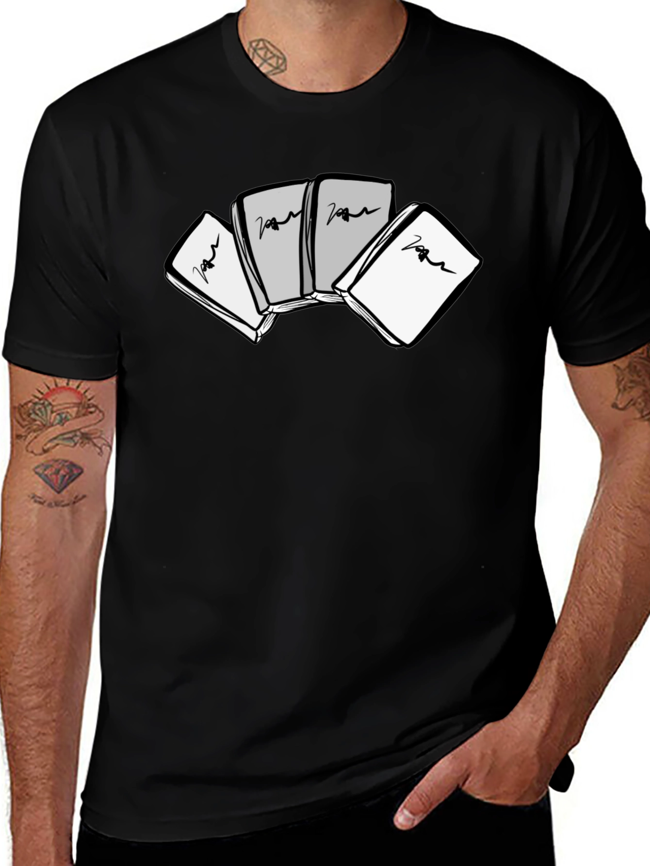 Abstract Book T-Shirt - Stylish Graphic Tee