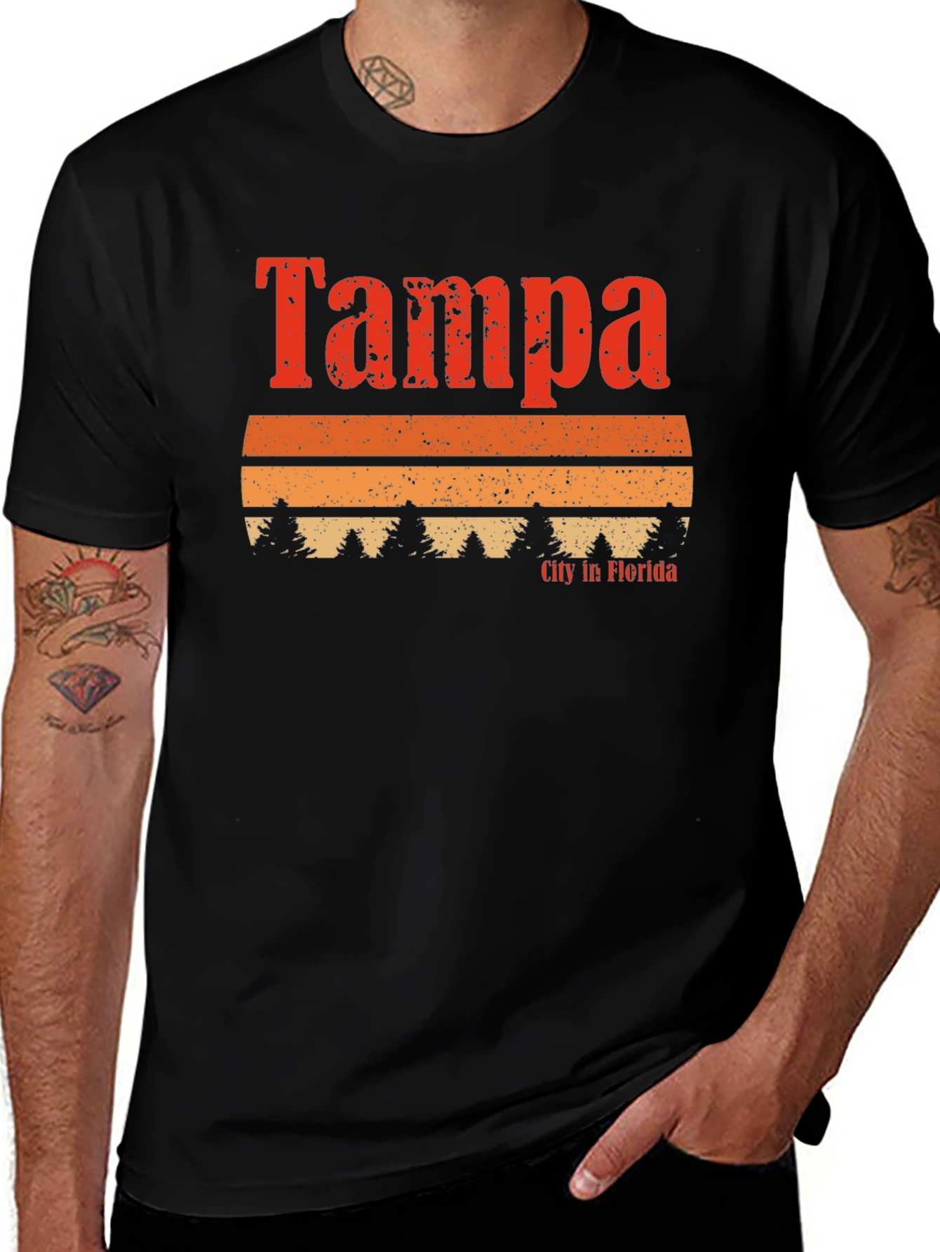 Tampa Florida Retro Graphic T-Shirt