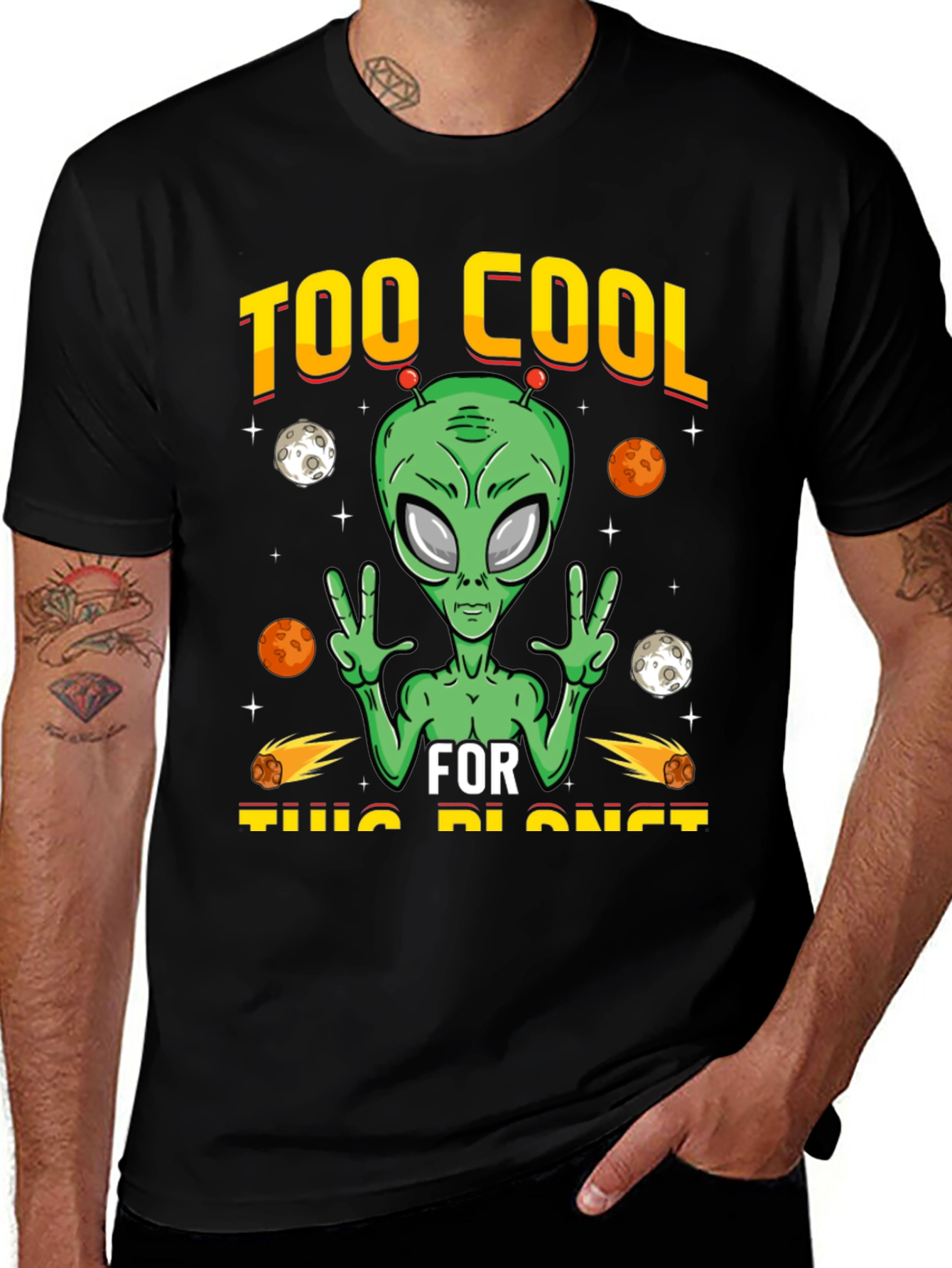 Variant 30 of Too Cool Alien T-Shirt - Out of This World Style