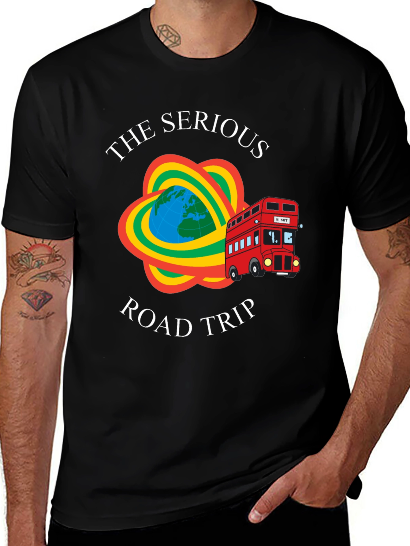 The Serious Road Trip Black T-Shirt