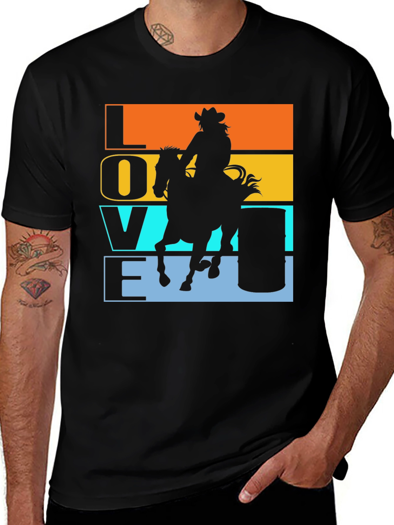 Variant 3 of Love Barrel Racing T-Shirt