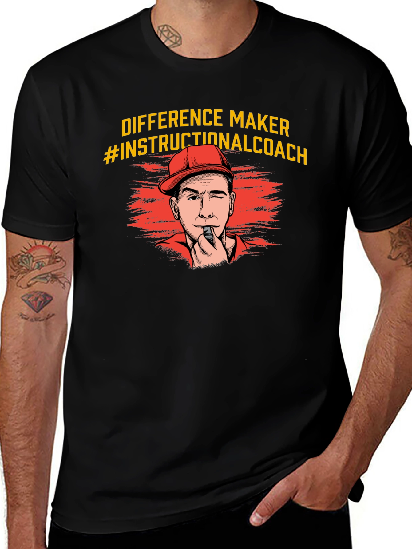 Variant 27 of Difference Maker Instructional Coach T-Shirt