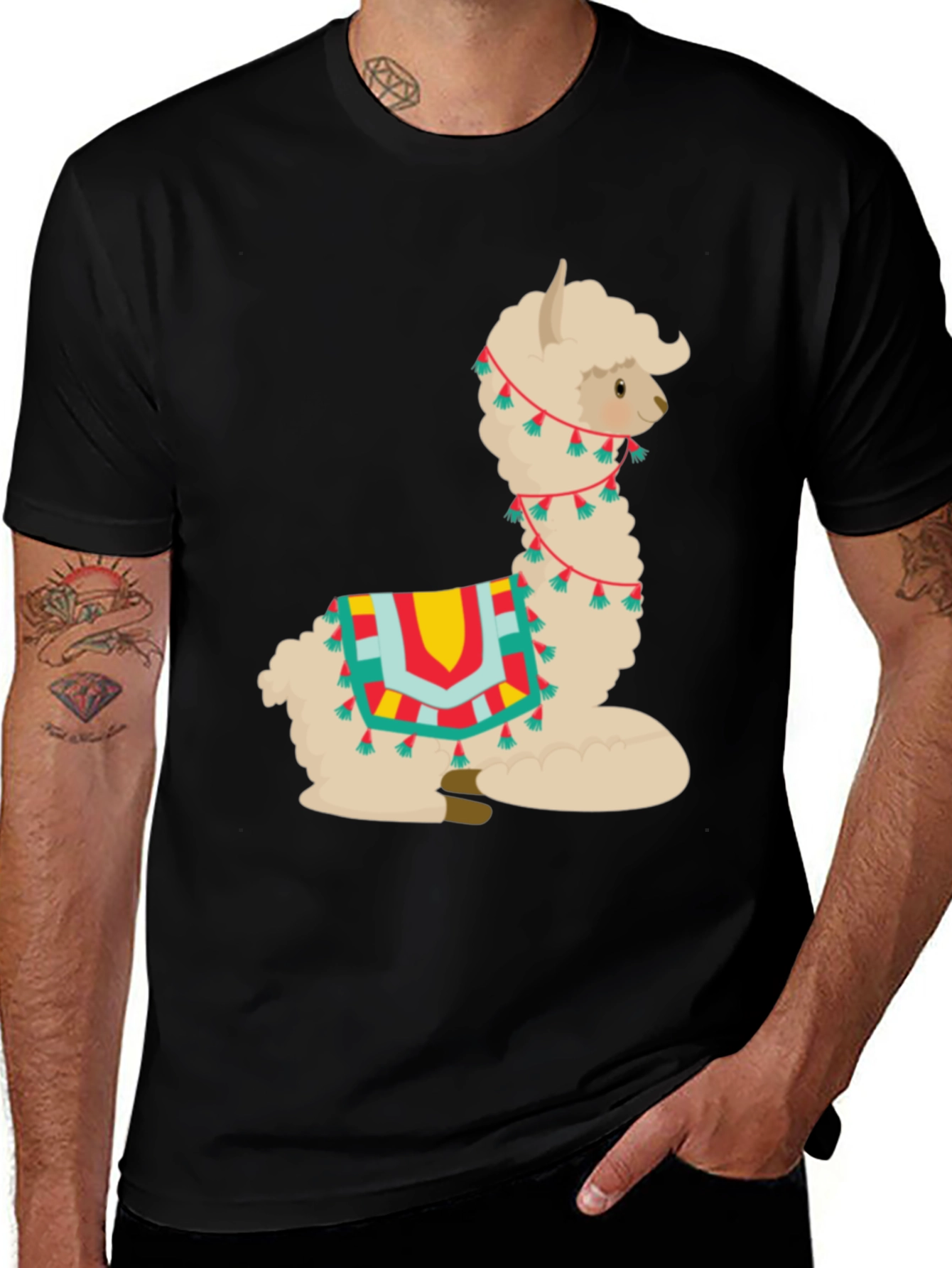 Alpaca T-Shirt - Cute Cartoon Llama Graphic Tee