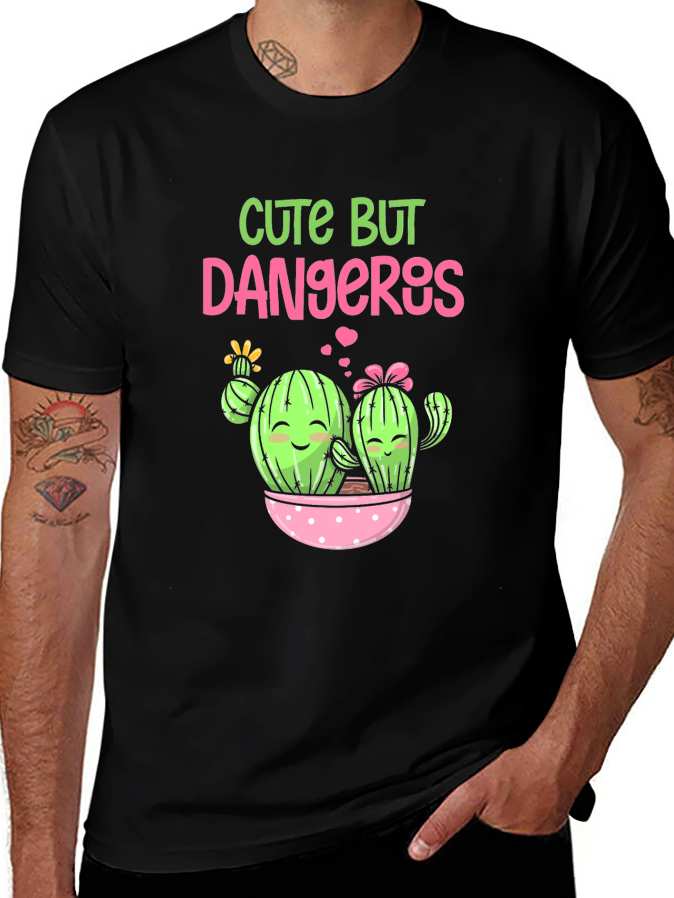 Variant 28 of Cute But Dangerous Cactus Graphic Tee