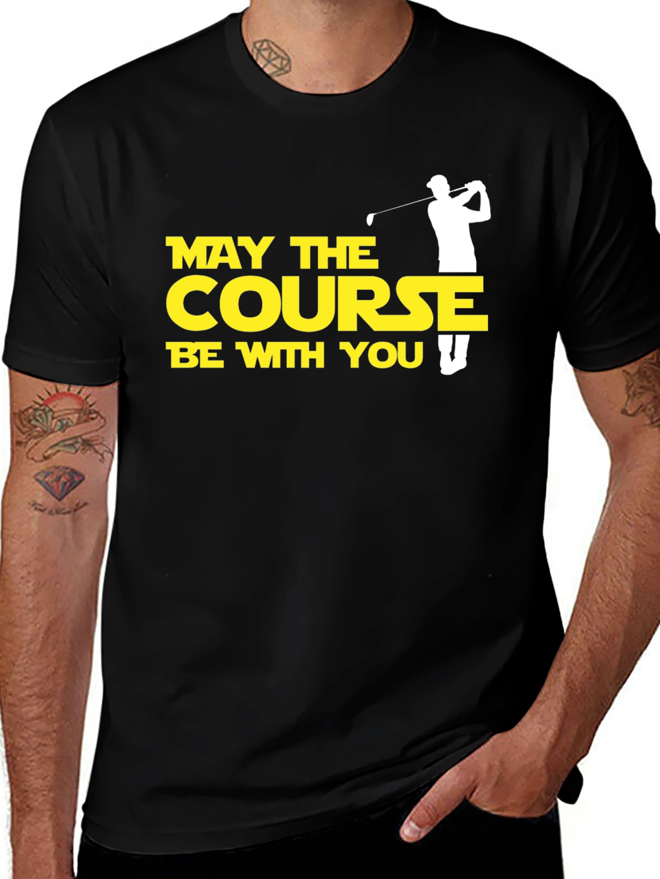Variant 10 of May the Course Be With You Golf T-Shirt