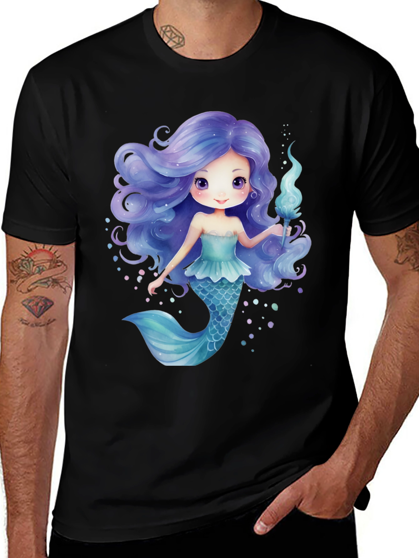 Mermaid Graphic Tee - Unique Design, Soft Cotton
