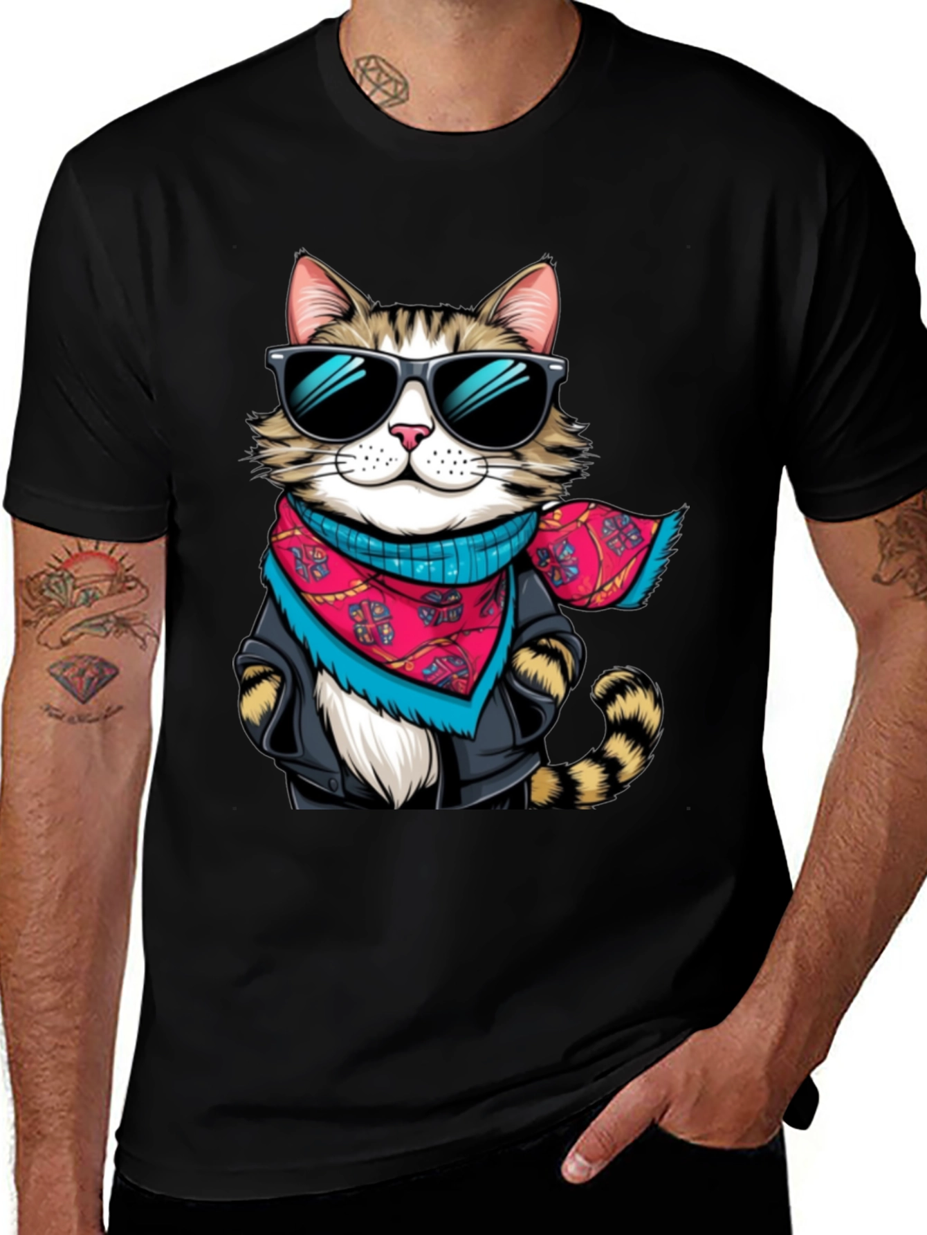 Variant 30 of Cool Cat Graphic T-Shirt
