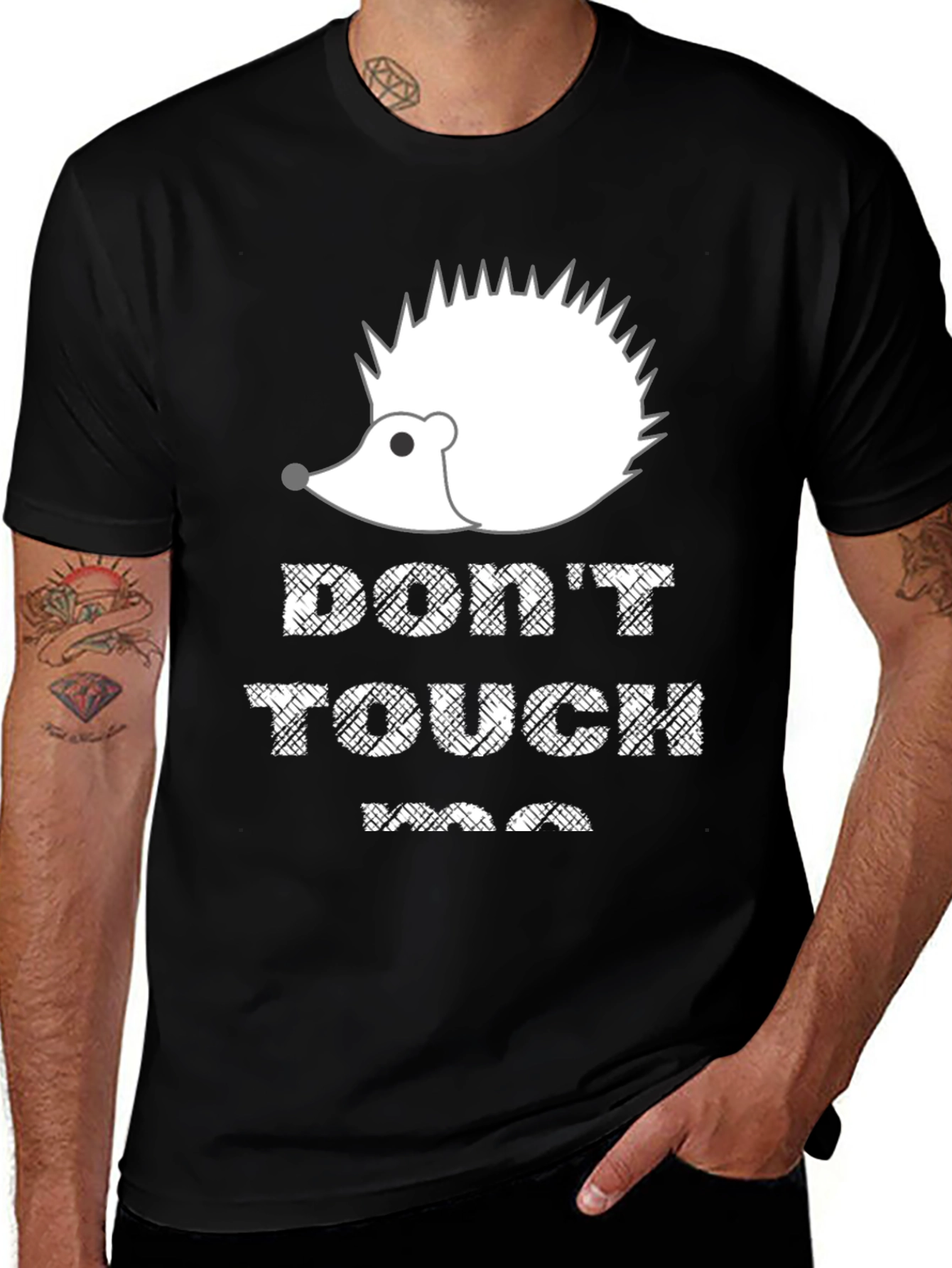 Variant 7 of Don't Touch Me Hedgehog Graphic Tee