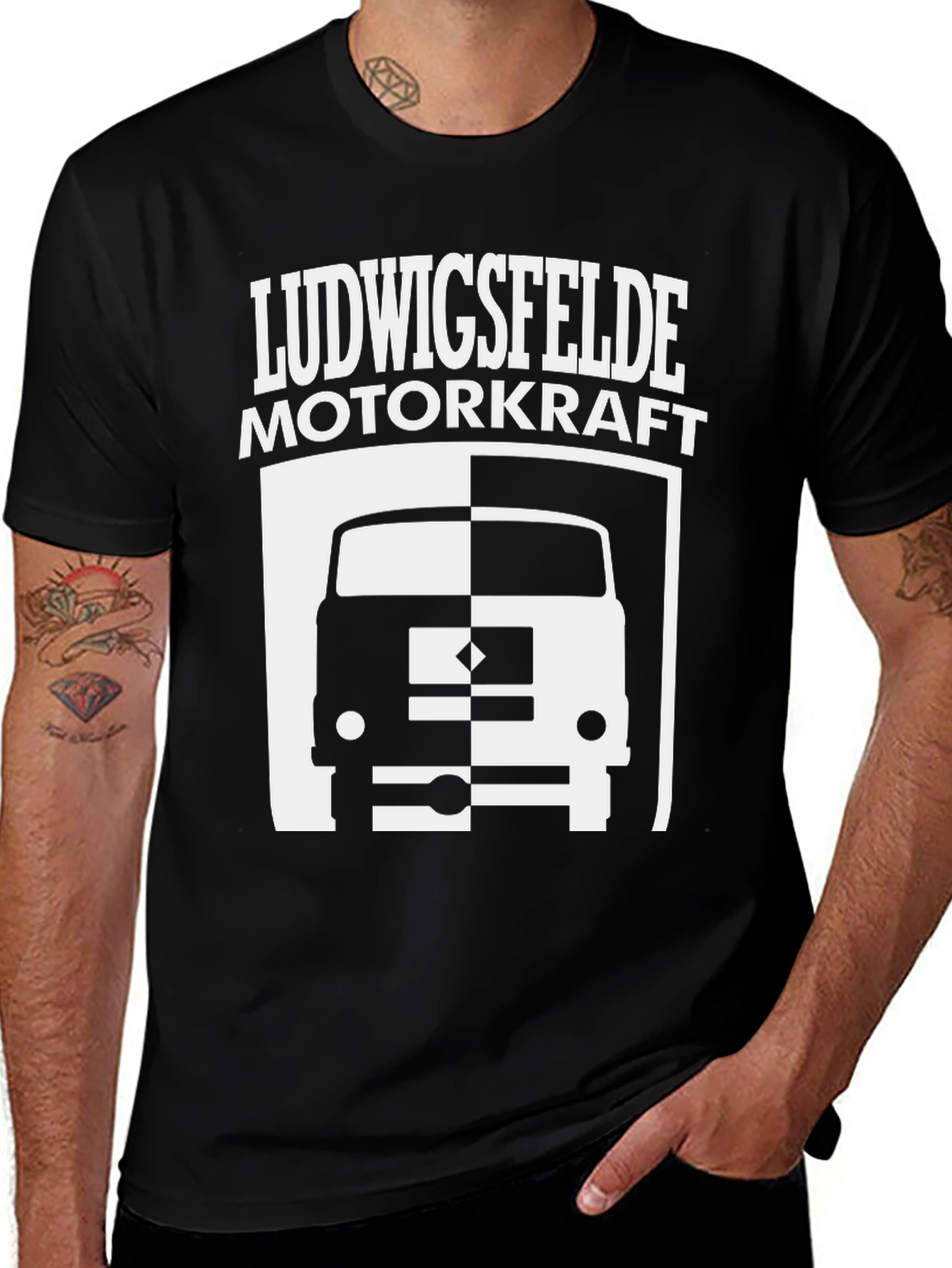 Variant 8 of Ludwigsfelde Motorkraft T-Shirt - Black