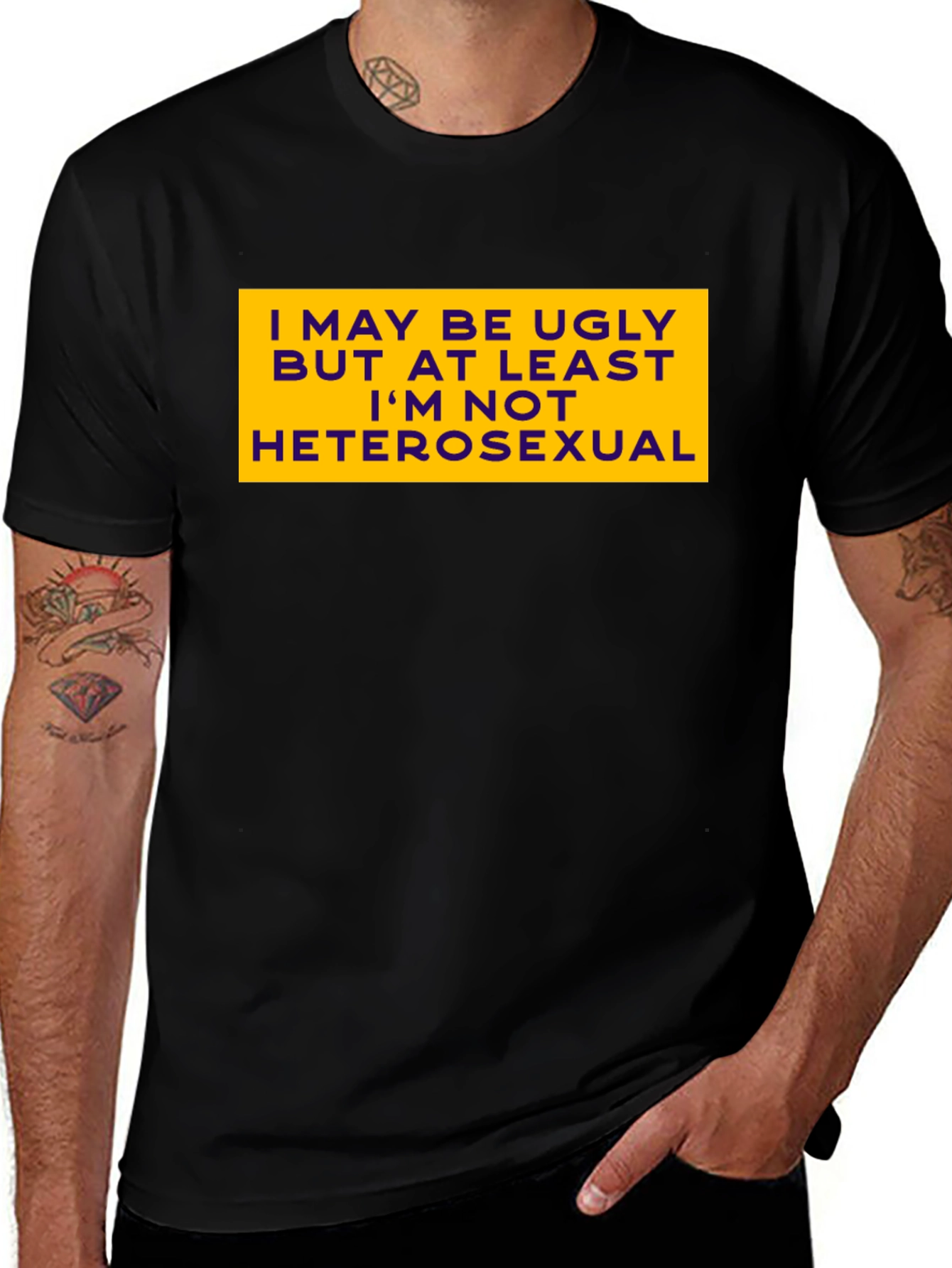 Variant 11 of Funny Graphic Tee - I May Be Ugly But...