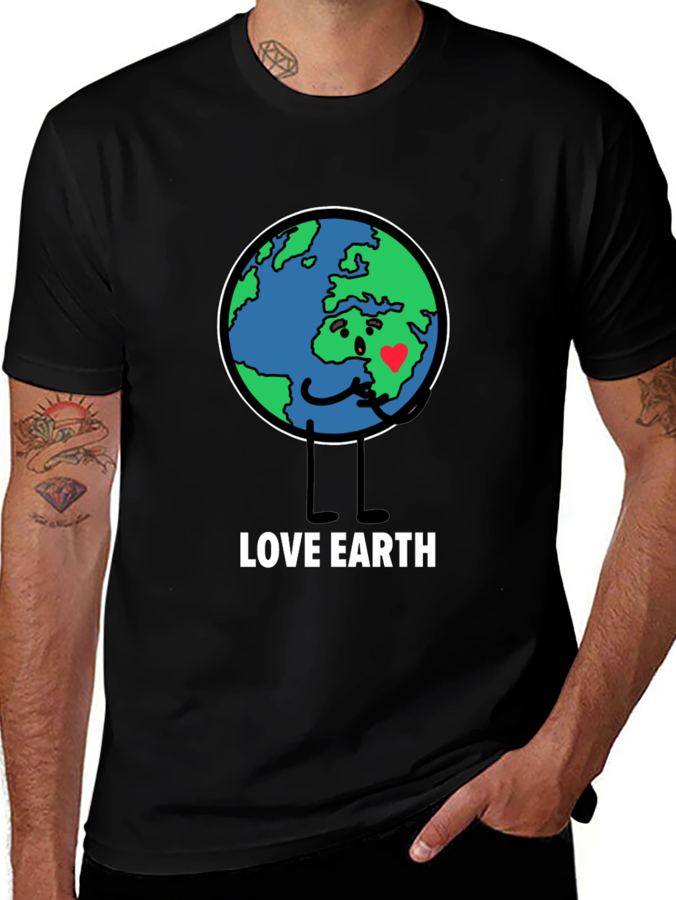 Love Earth Graphic Tee - Black