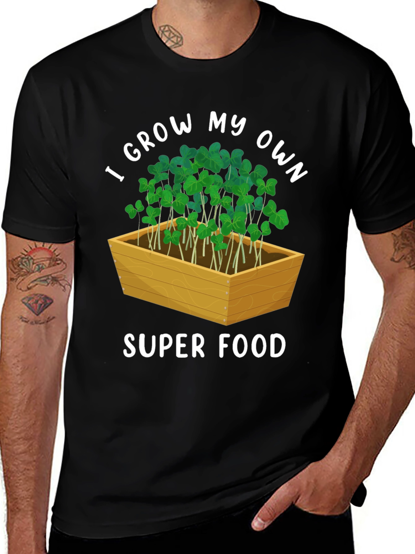 Variant 9 of I Grow My Own Super Food T-Shirt
