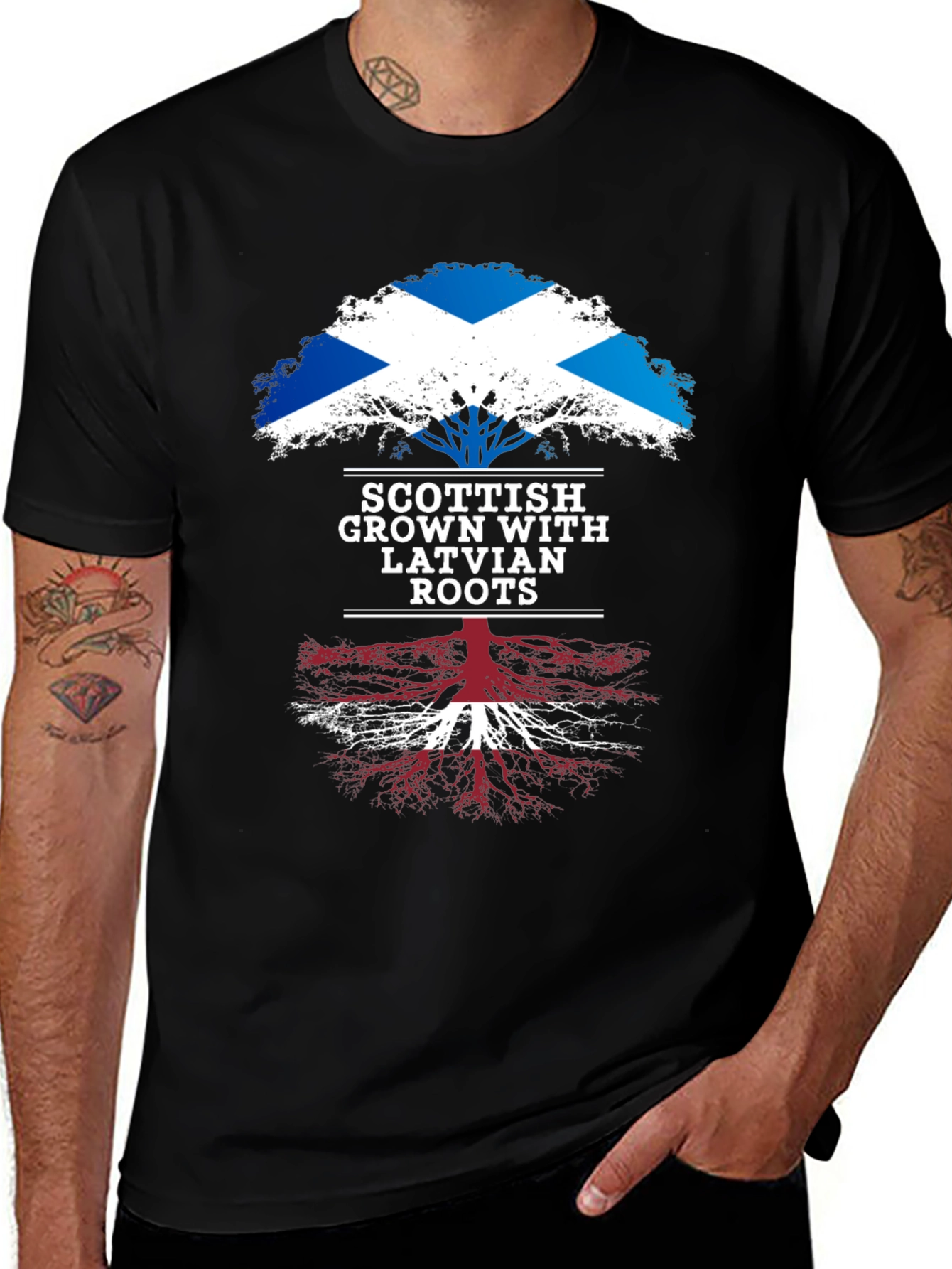 Scottish Latvian Roots T-Shirt
