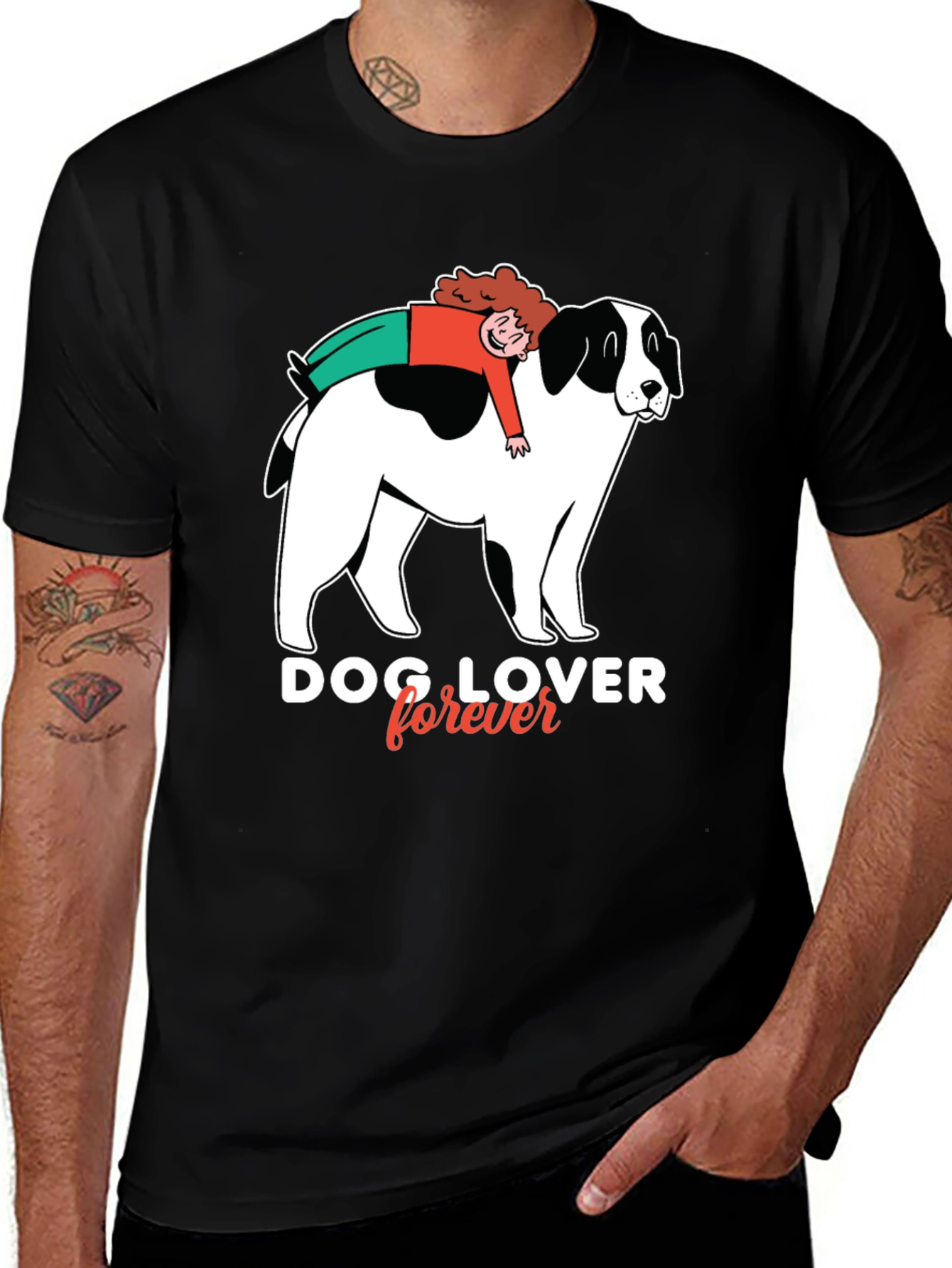 Variant 9 of Dog Lover Forever Graphic Tee