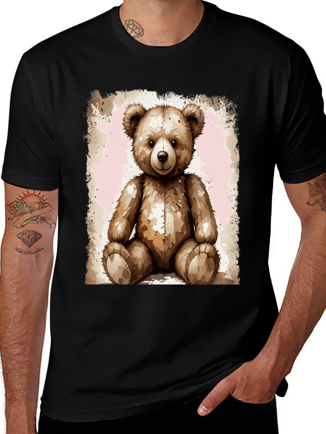 Variant 30 of Teddy Bear Graphic Tee - Soft Plush Design