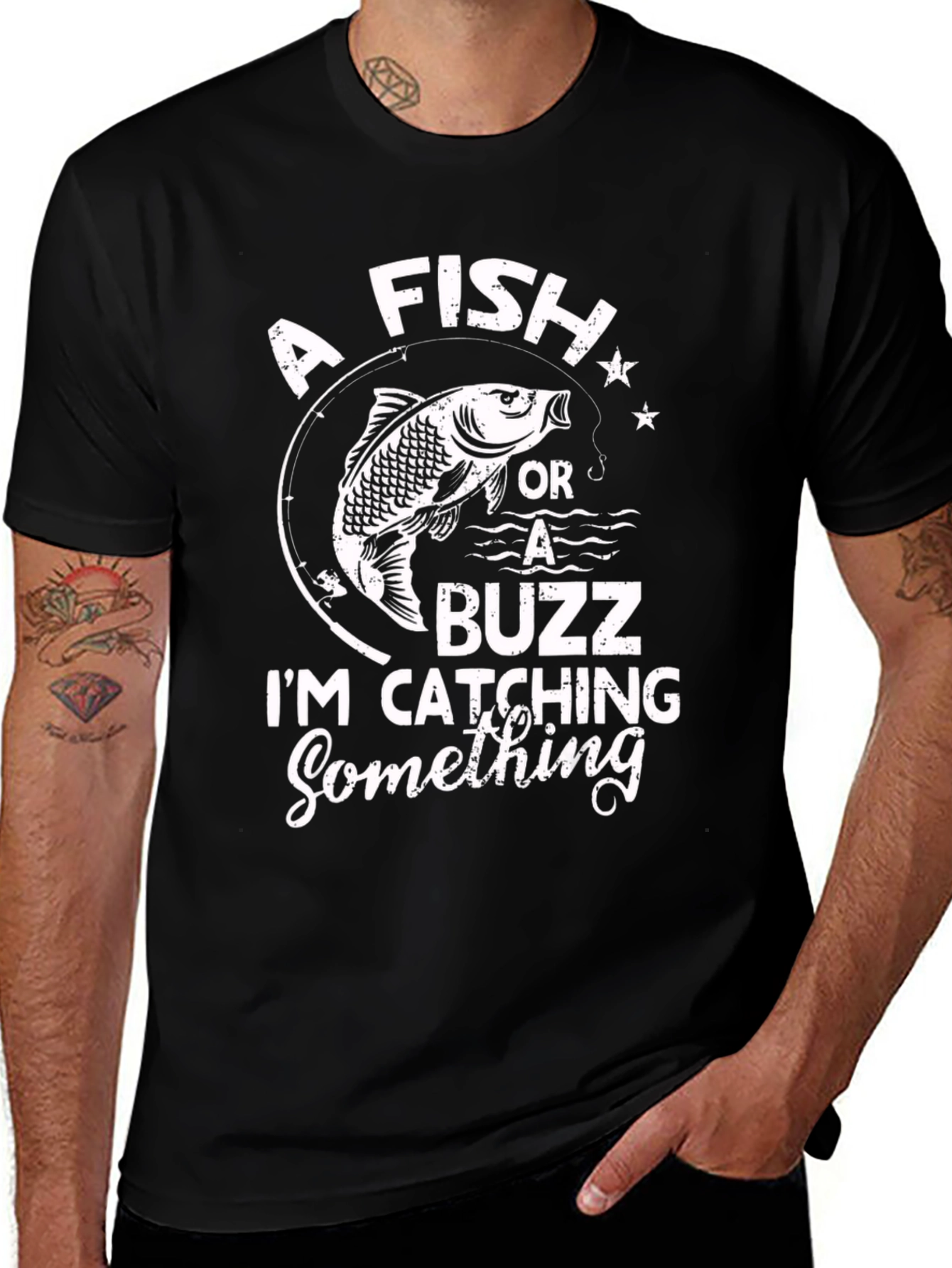 Variant 8 of A Fish or A Buzz Graphic T-Shirt