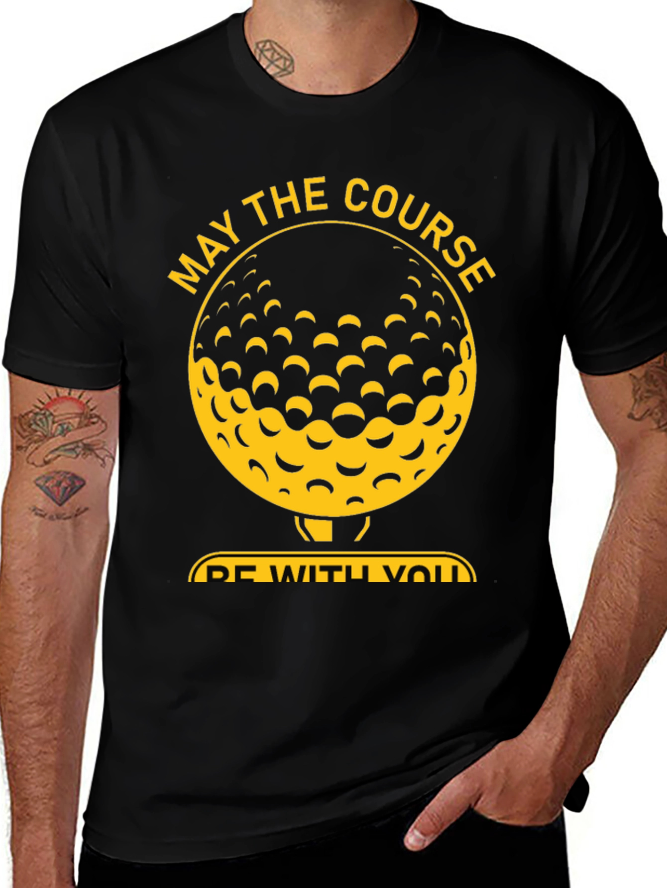 Variant 20 of May The Course Be With You Golf T-Shirt