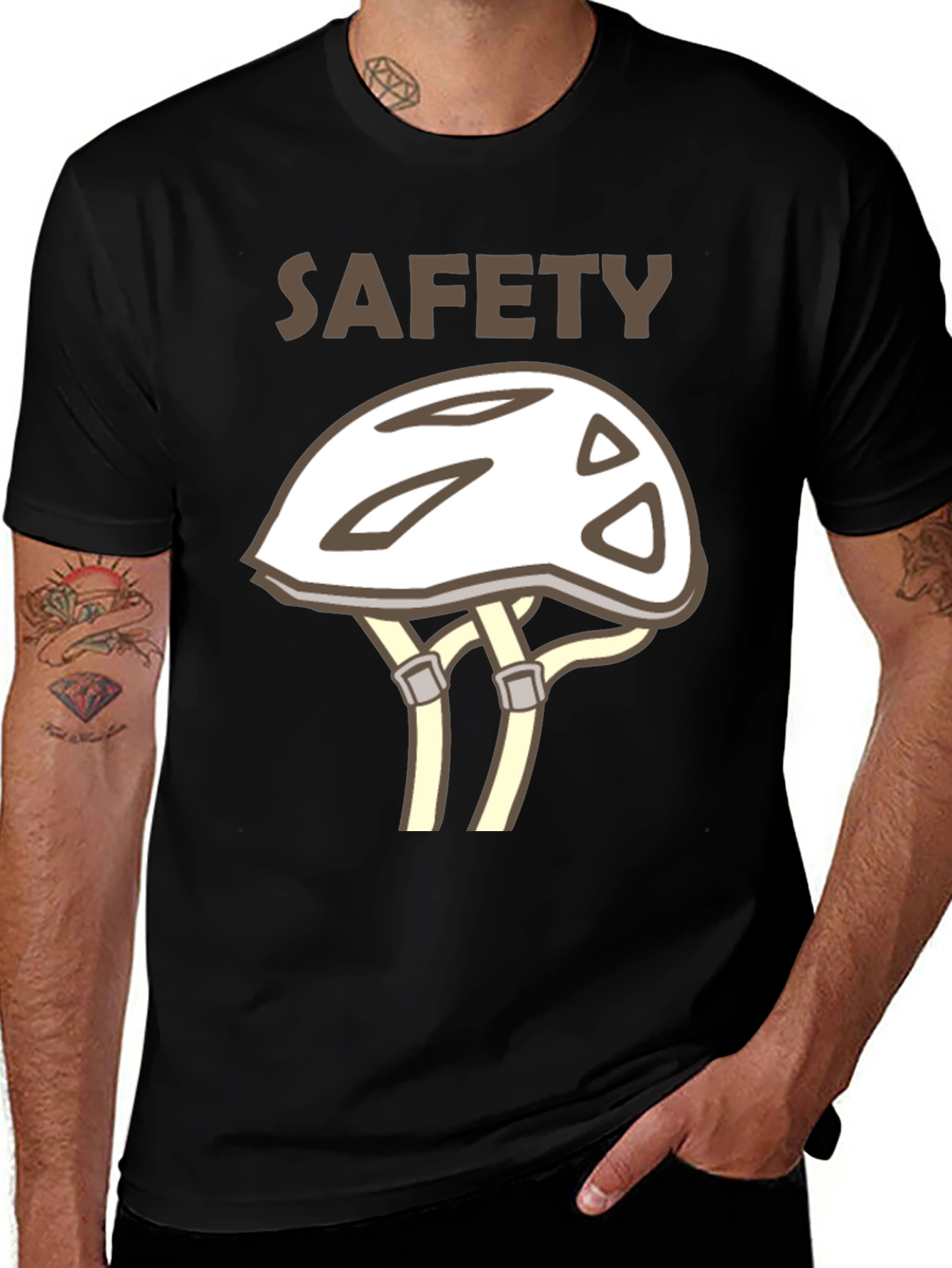 Variant 22 of Safety First Helmet T-Shirt