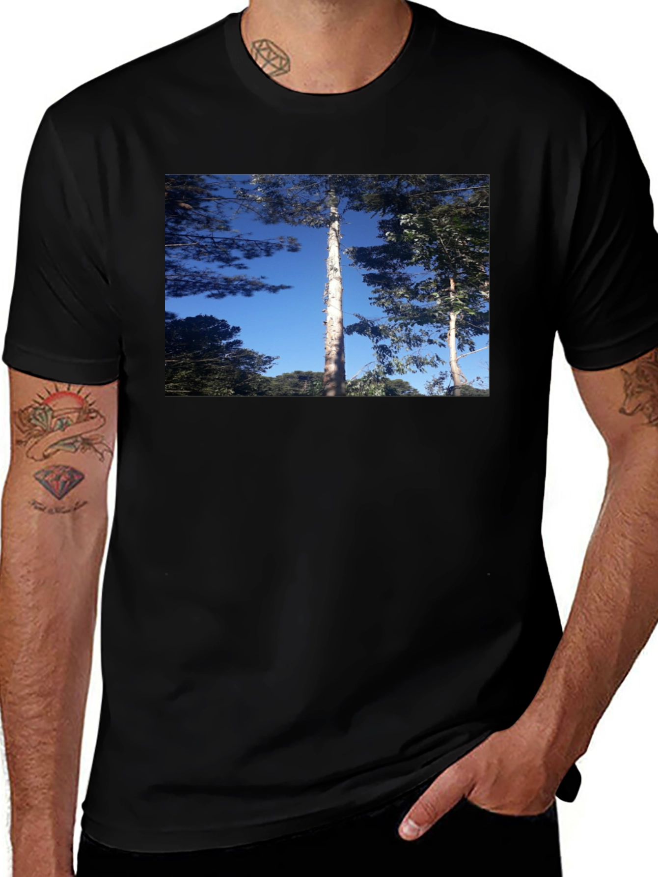 Variant 4 of Nature Scene Black T-Shirt