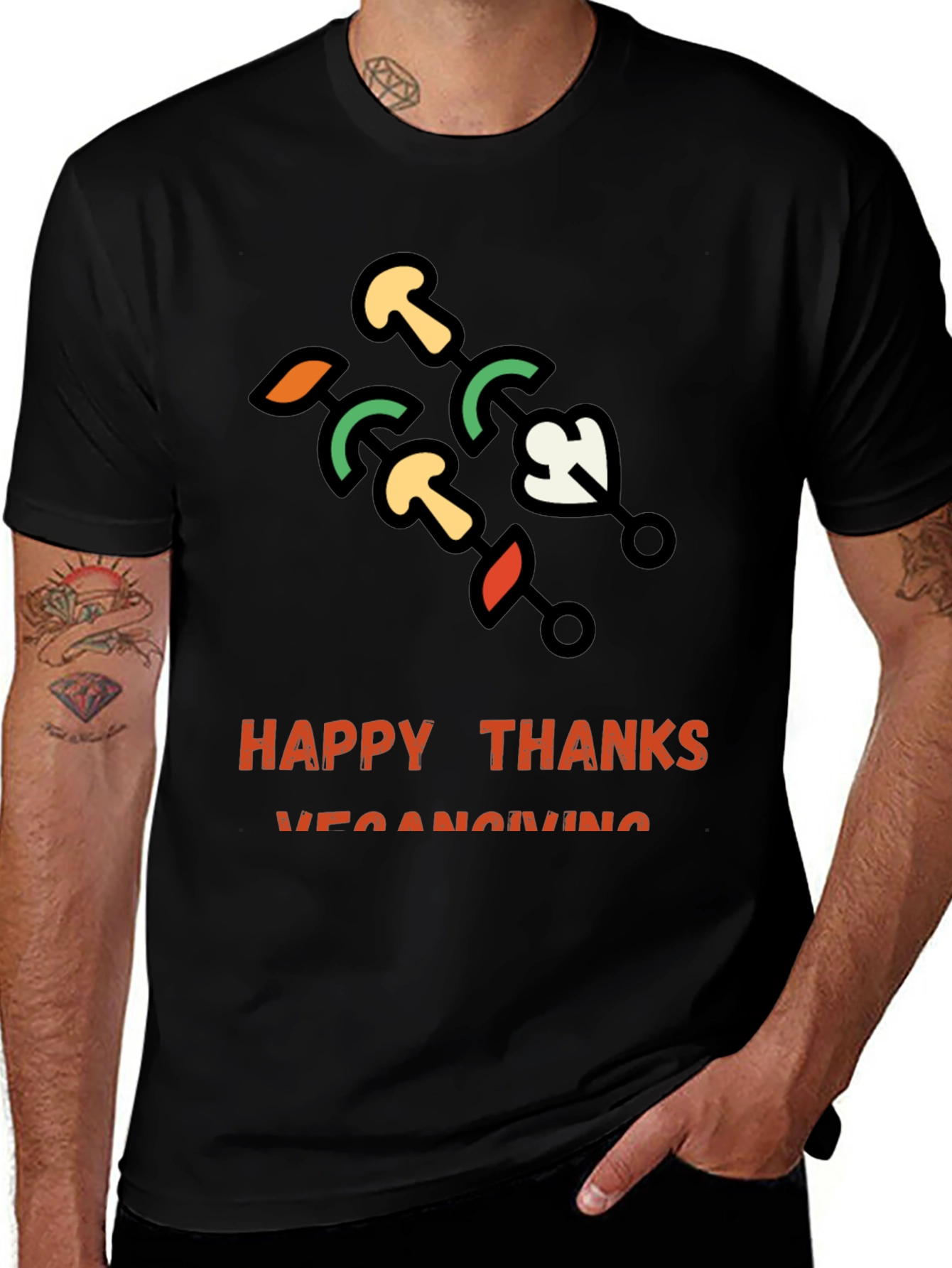 Variant 16 of Happy ThanksVEGANgiving T-Shirt