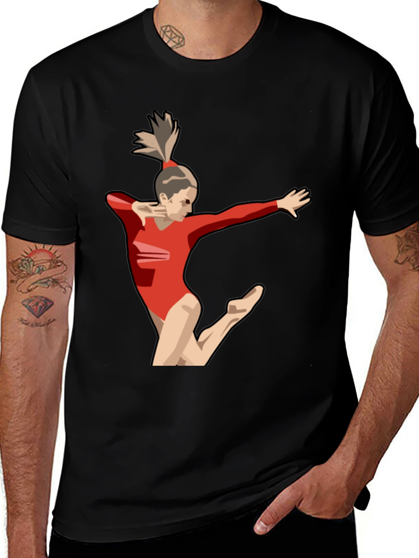 Variant 21 of Gymnast T-Shirt: Sporty Graphic Tee