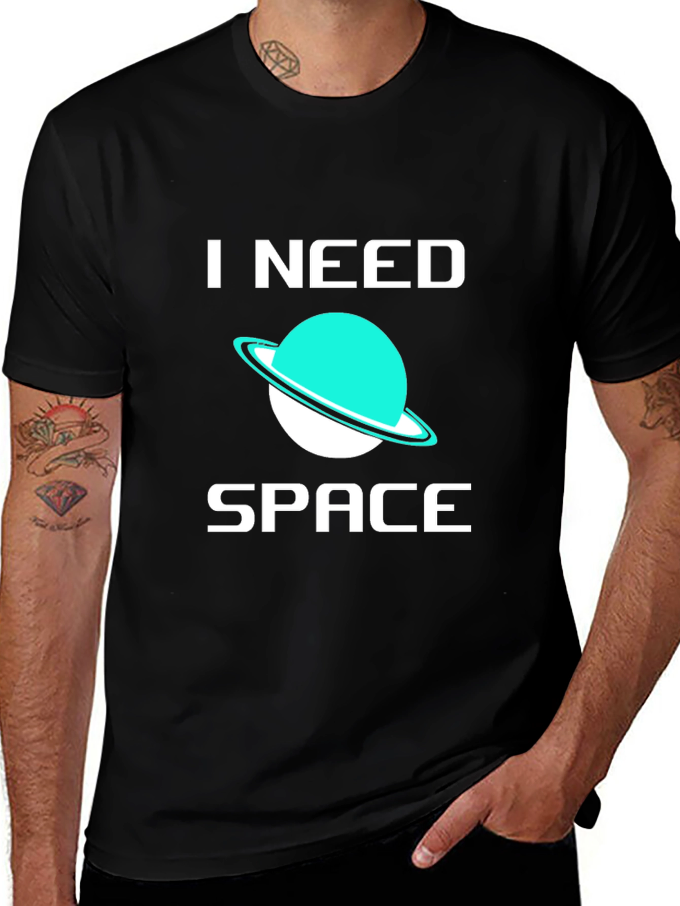 Variant 18 of I Need Space T-Shirt - Trendy Graphic Tee