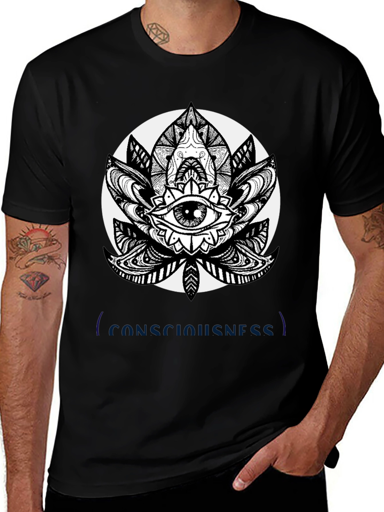 Variant 19 of Consciousness Eye Lotus Graphic T-Shirt