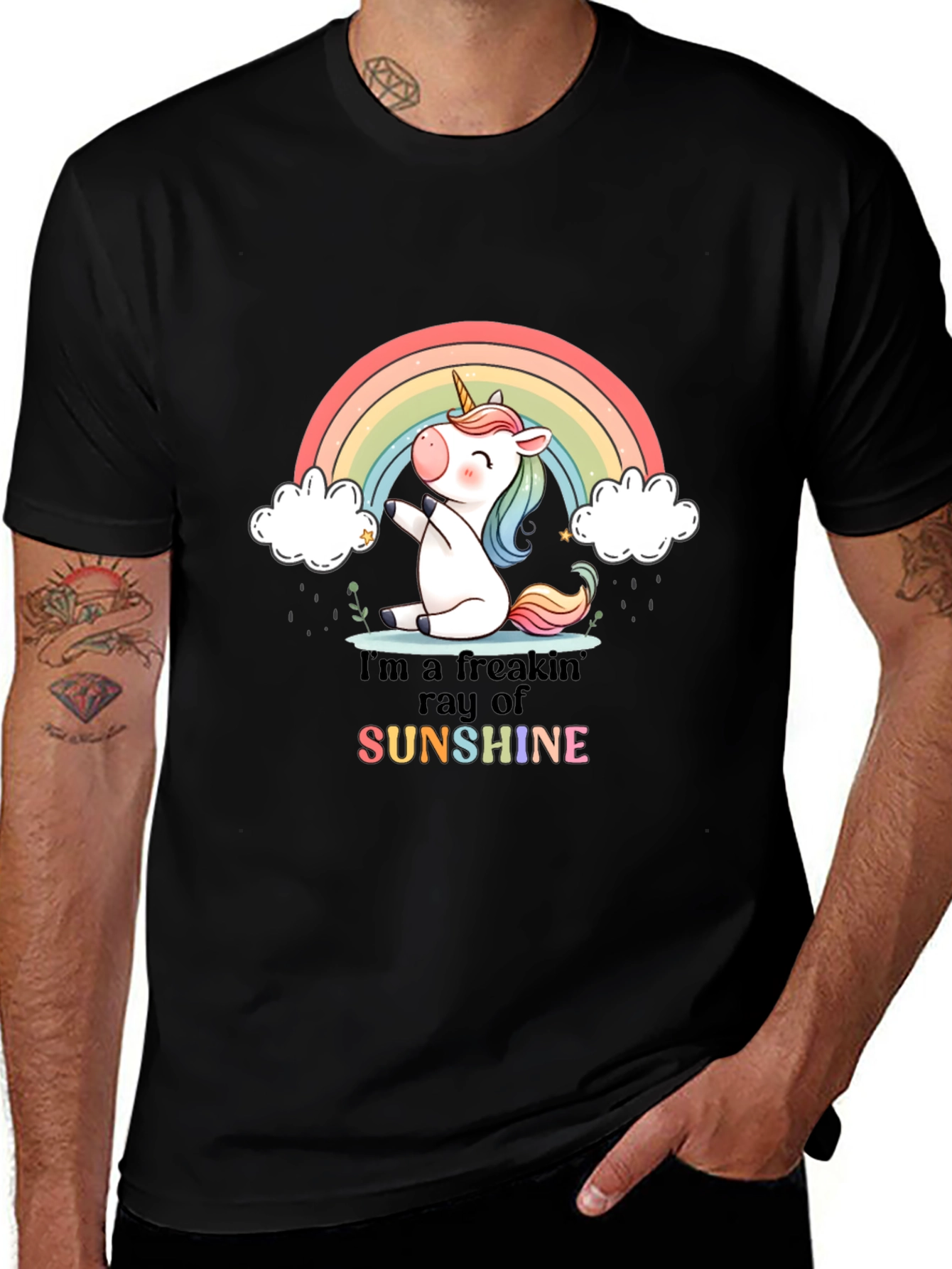 I'm a Freakin' Ray of Sunshine Unicorn T-Shirt