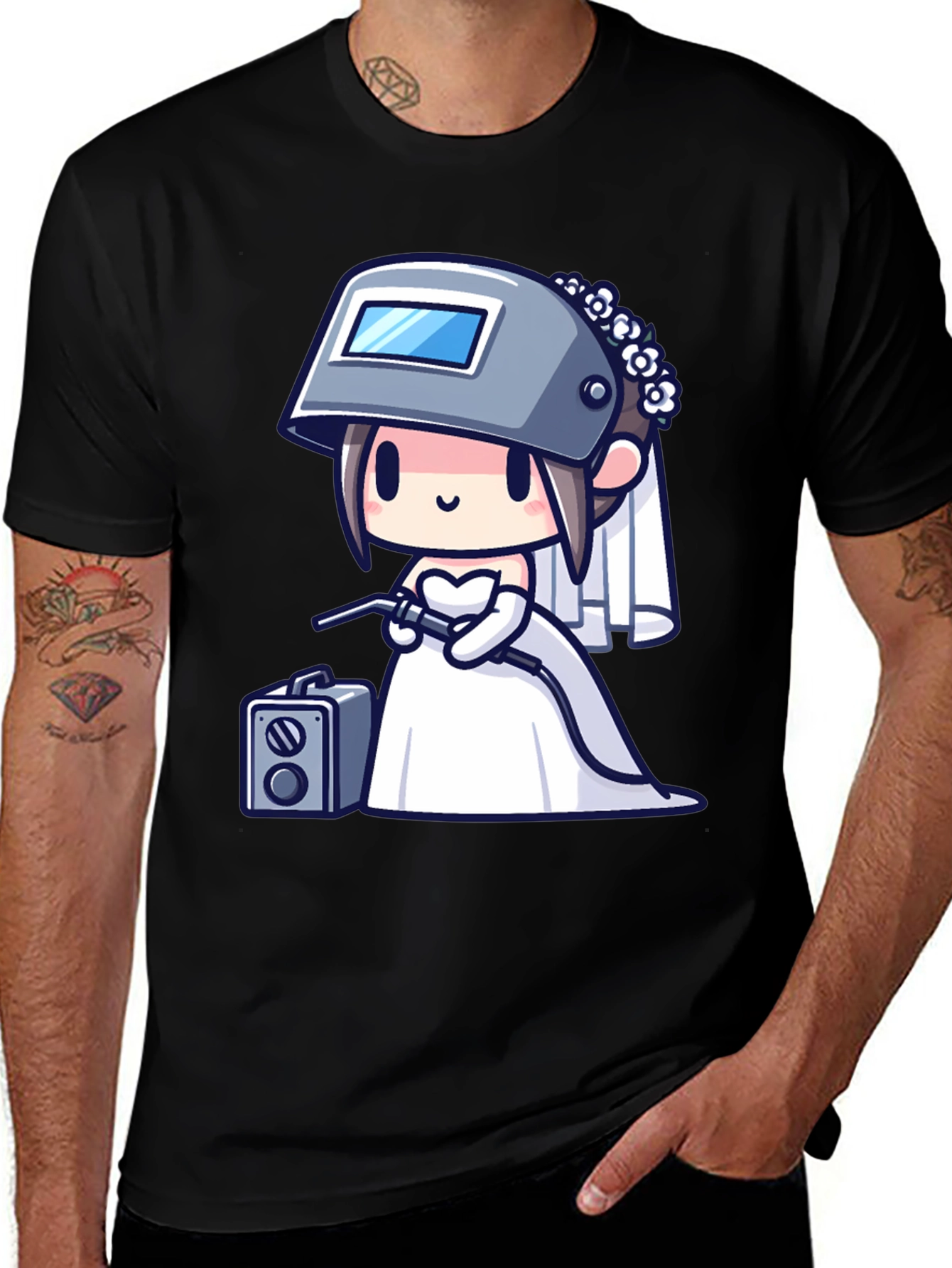Variant 11 of Welder Bride T-Shirt - Funny Wedding Tee