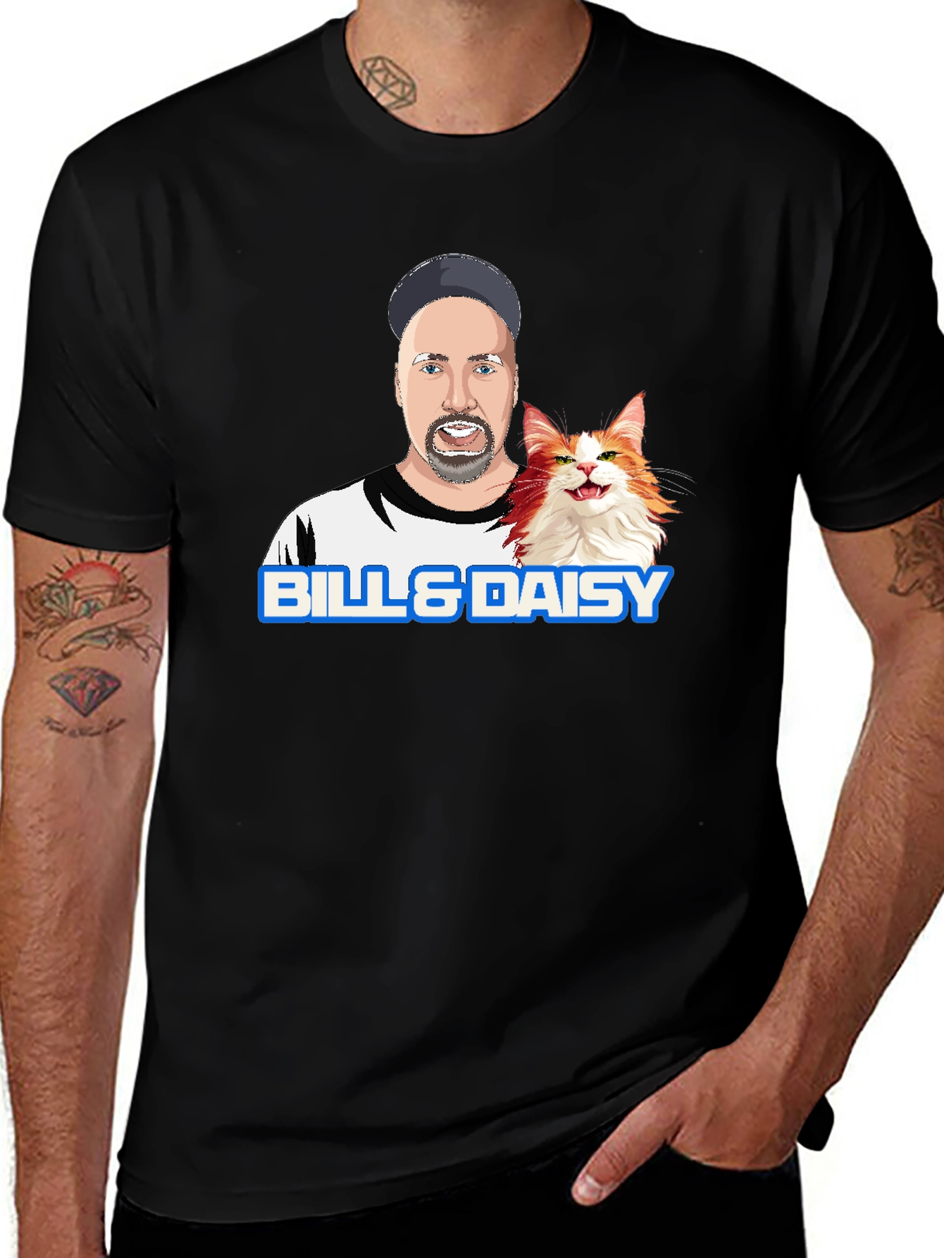 Variant 26 of Bill & Daisy Cartoon Graphic T-Shirt
