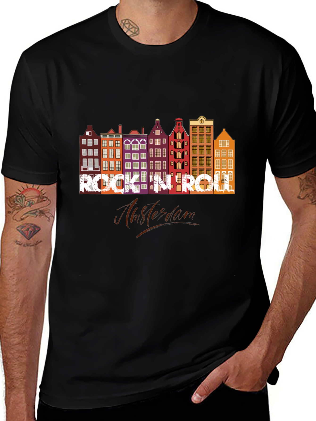 Variant 7 of Rock 'N' Roll Amsterdam Graphic T-Shirt