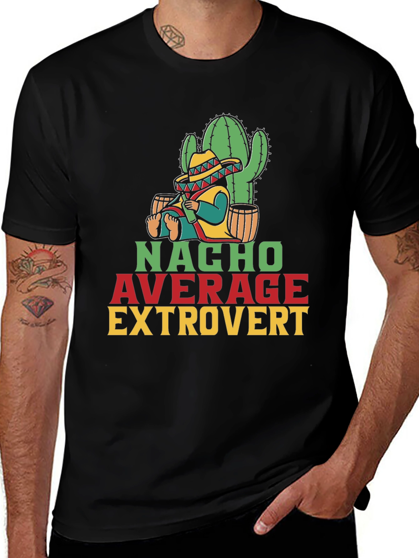 Variant 5 of Nacho Average Extrovert Graphic Tee