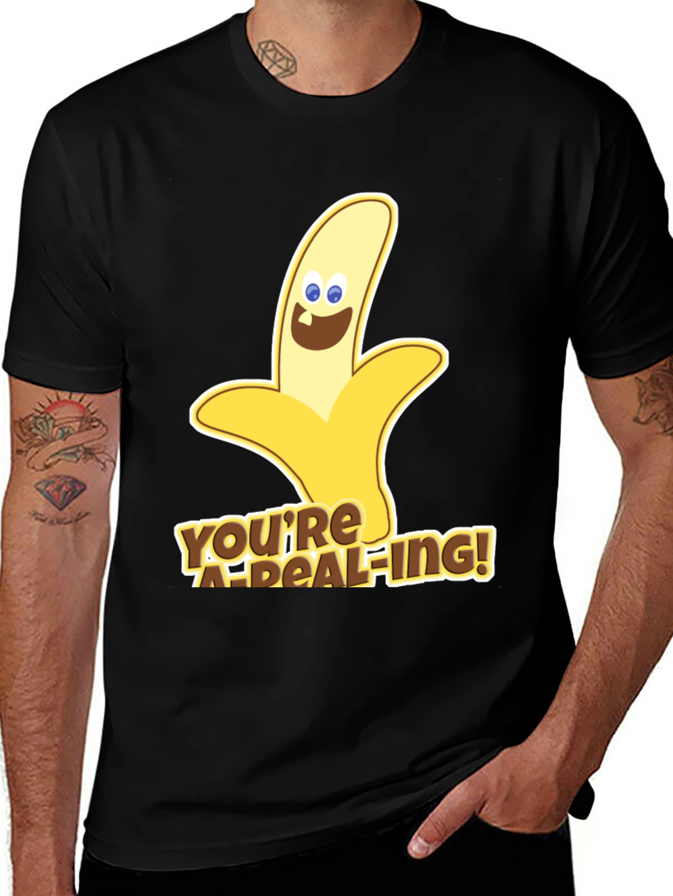 Variant 8 of Funny Banana Pun T-Shirt - You're A-Peel-Ing!