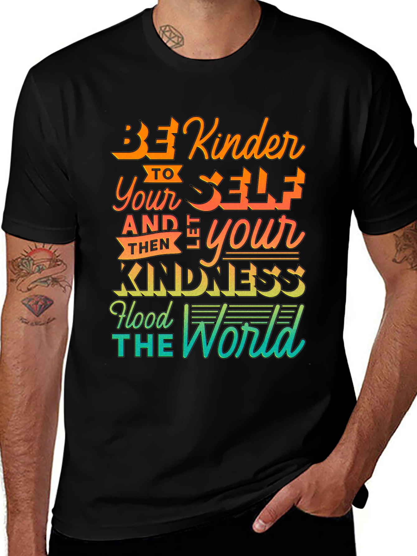 Variant 6 of Be Kinder T-Shirt - Graphic Tee for Men