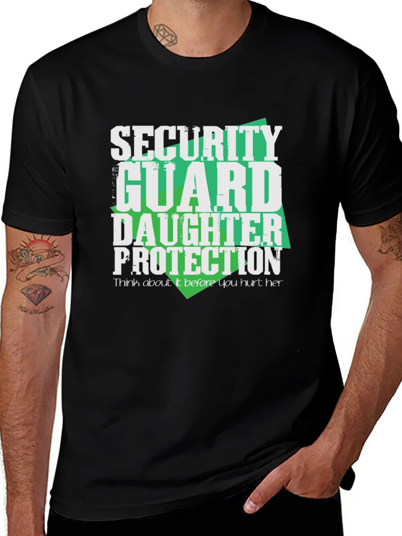 Security Guard Daughter Protection Graphic Tee