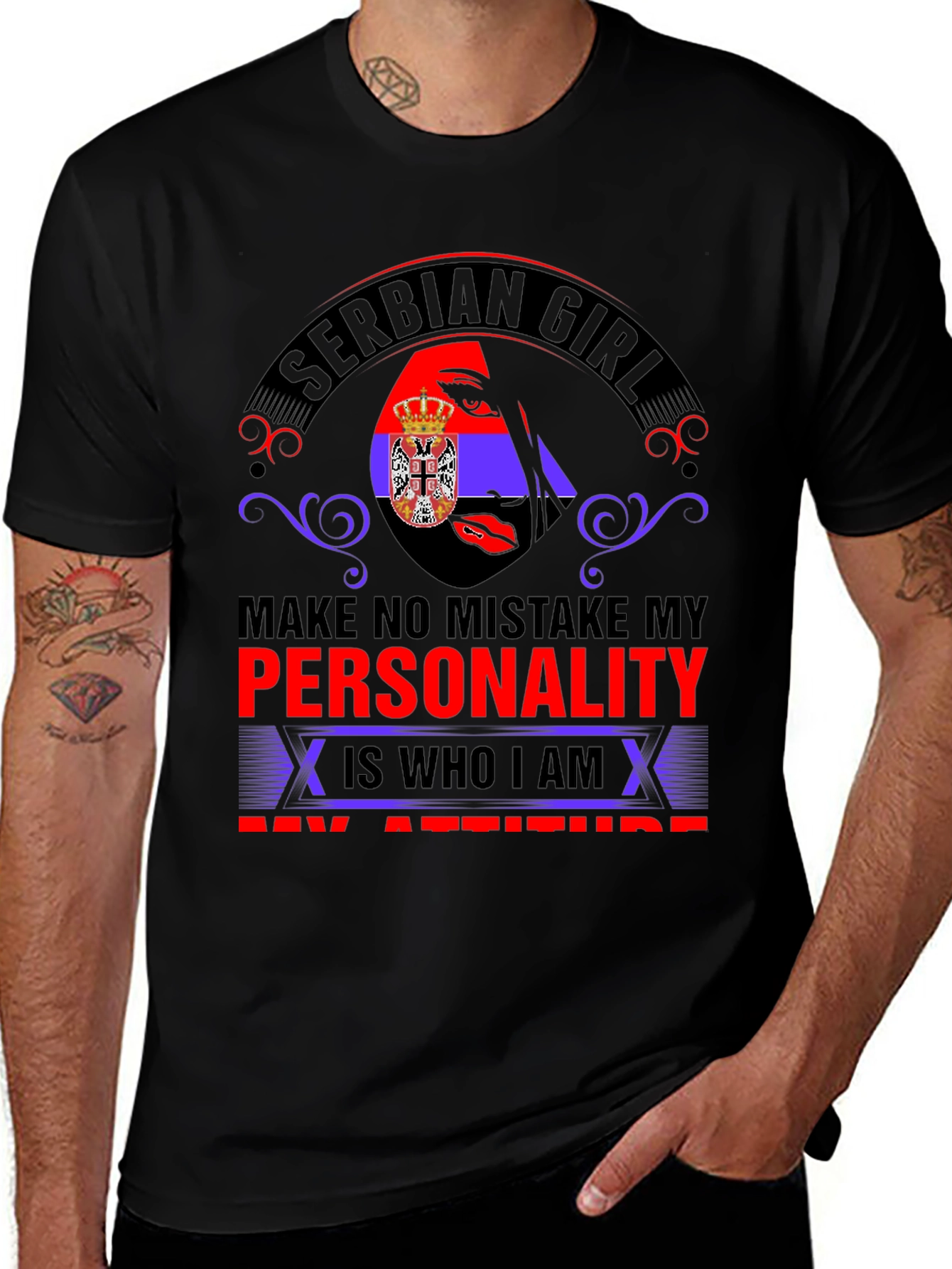 Serbian Girl Personality T-Shirt -  Attitude Tee