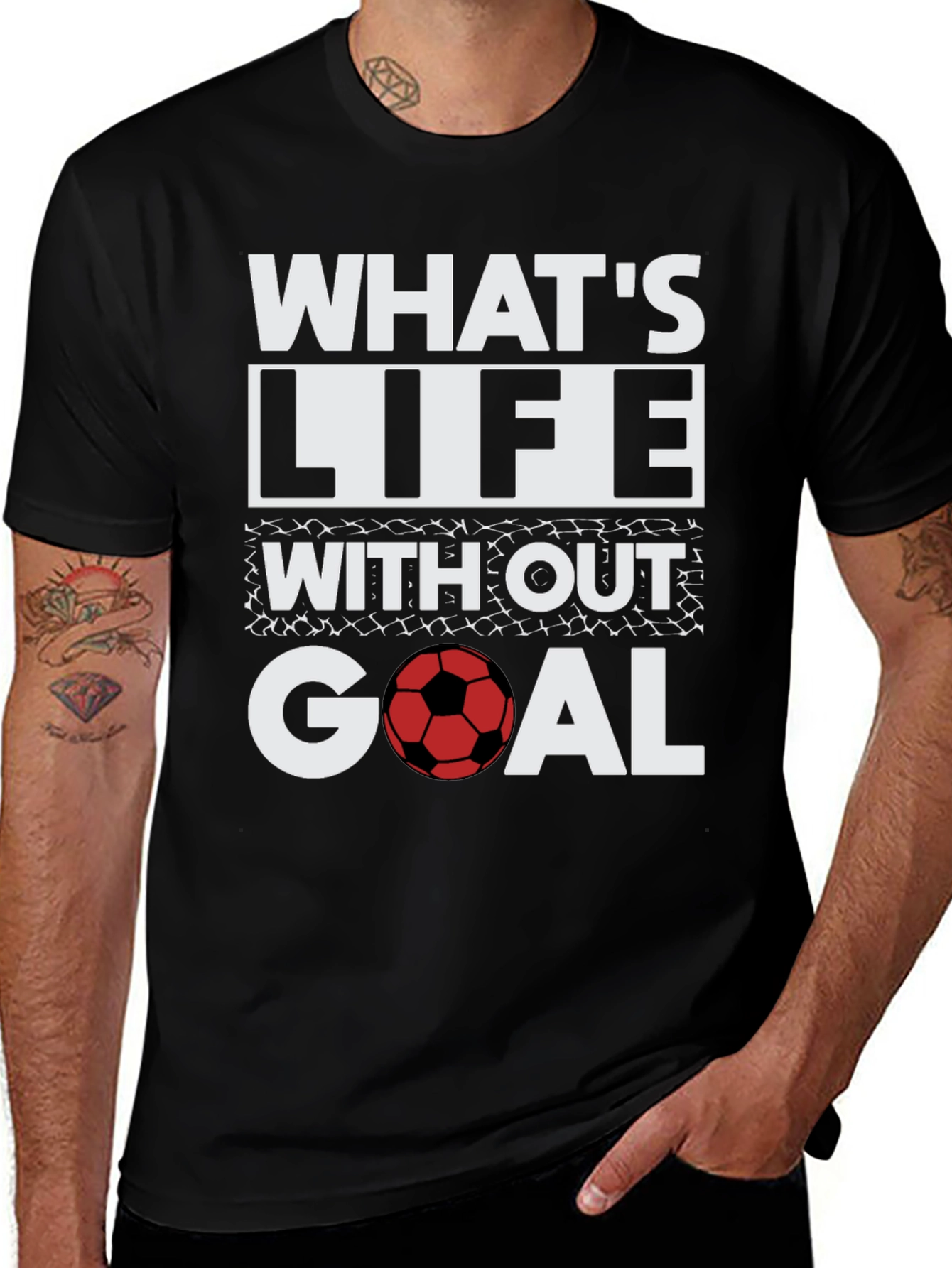 Variant 10 of Soccer Goal T-Shirt - What's Life Without Goal?