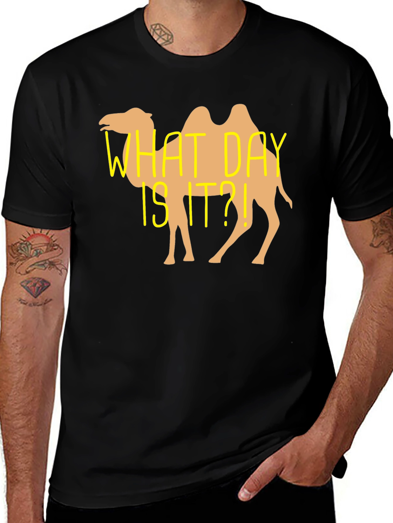 Variant 15 of What Day Is It Camel T-Shirt Funny Hump Day Tee