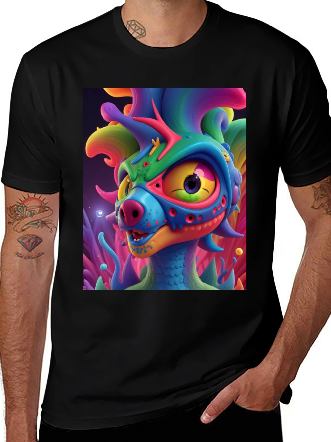 Variant 24 of Funky Monster Graphic T-Shirt